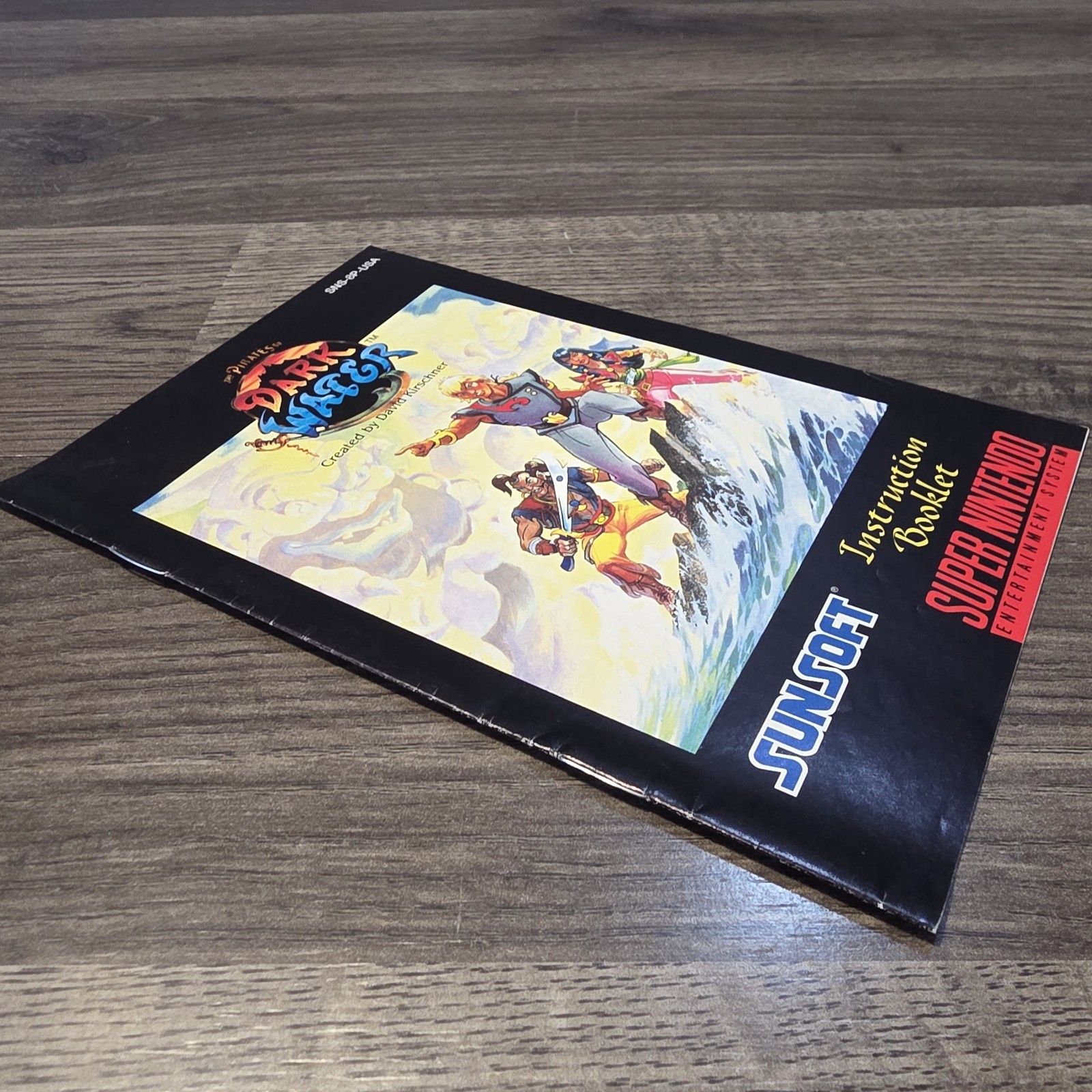 The Pirates Of Dark Water Super Nintendo SNES Original Manual Booklet Only Rare