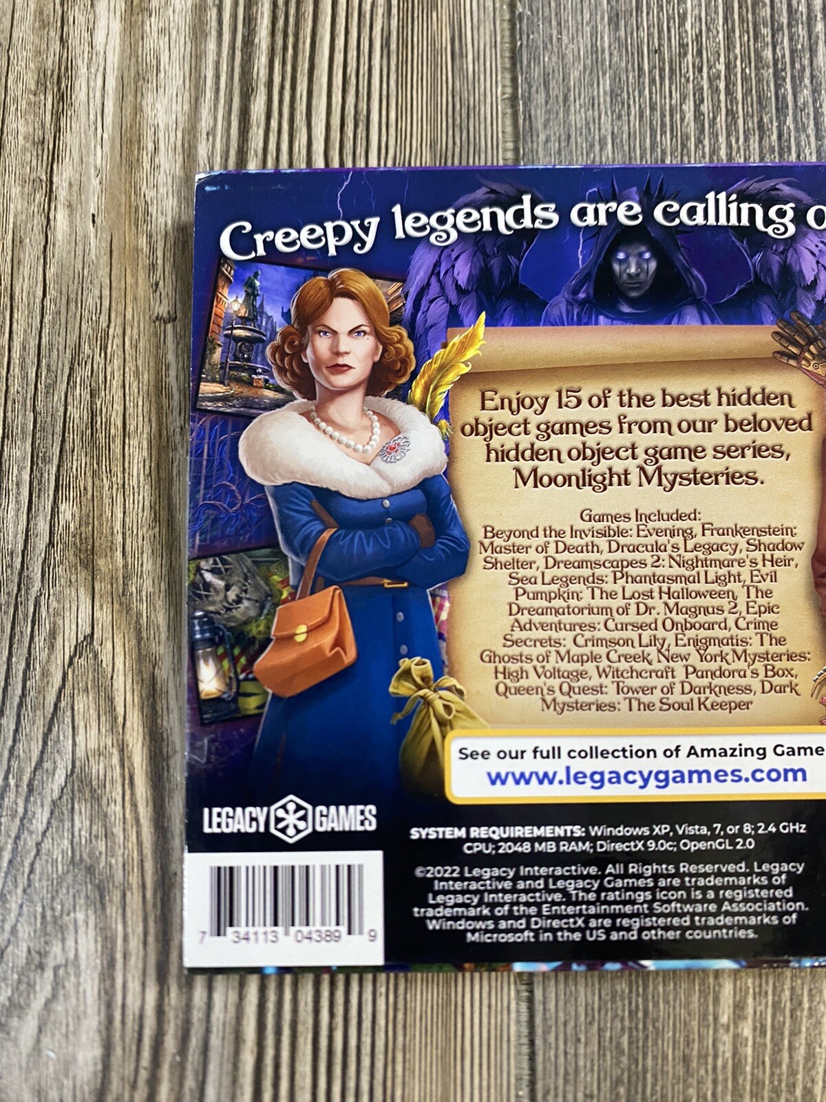 NEW Best of Moonlight Mysteries PC Game 15 in 1 Pack Legacy Games Hidden Object