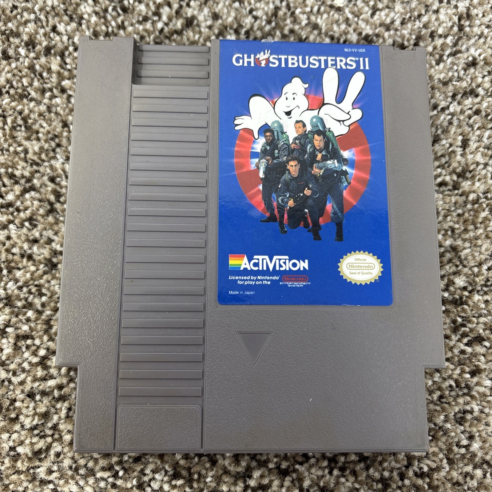ROUGH!!!!!!! COMPLETE Ghostbusters II Nintendo Classic NES Game w/ Box & Manual