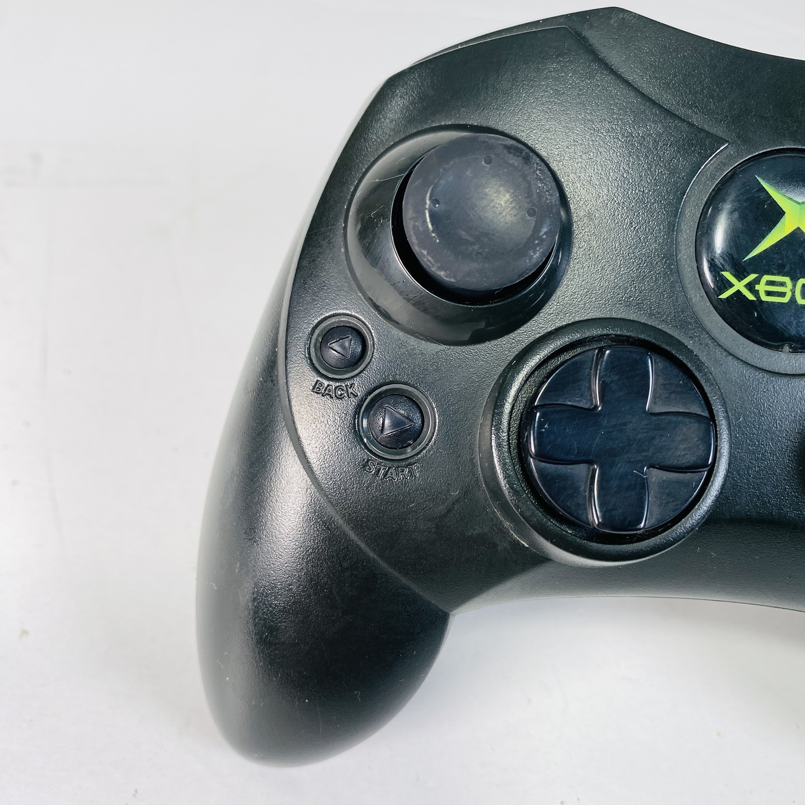 Original Xbox OEM Controller S Type Black X08-69873 w/ Breakaway Cable WORKS