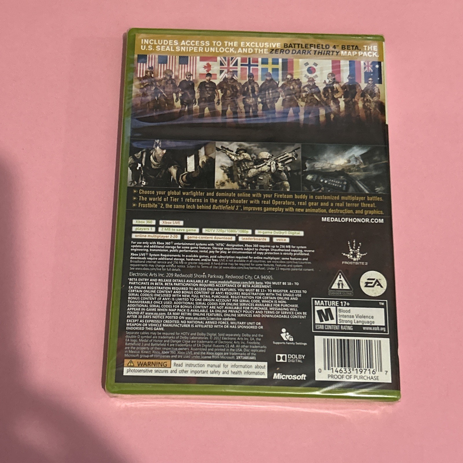 FATORY SEALED Medal of Honor: Warfighter — Limited Edition Xbox 360, 2012)