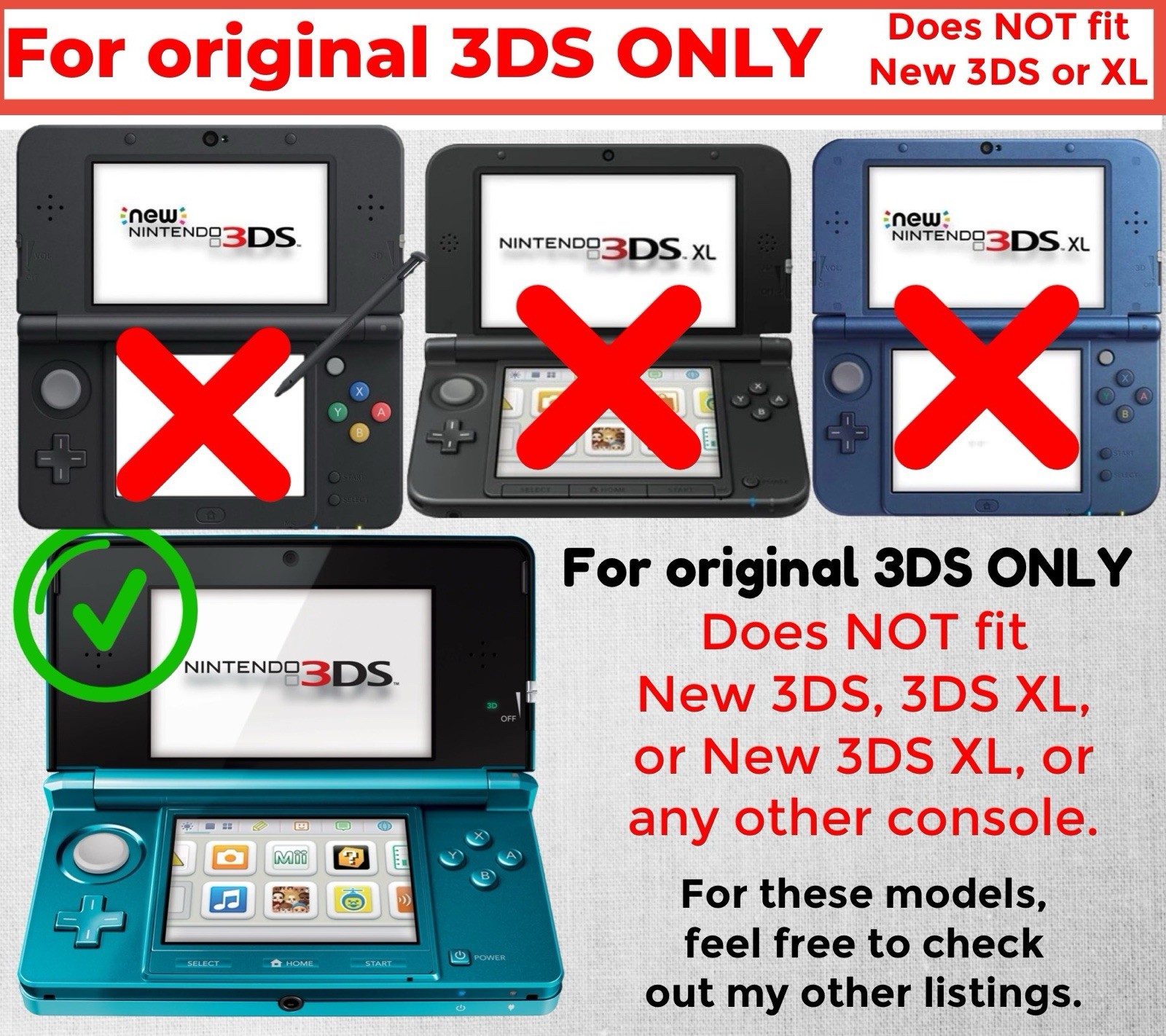 Replacement Stylus for original Nintendo 3DS – Choose your Color!