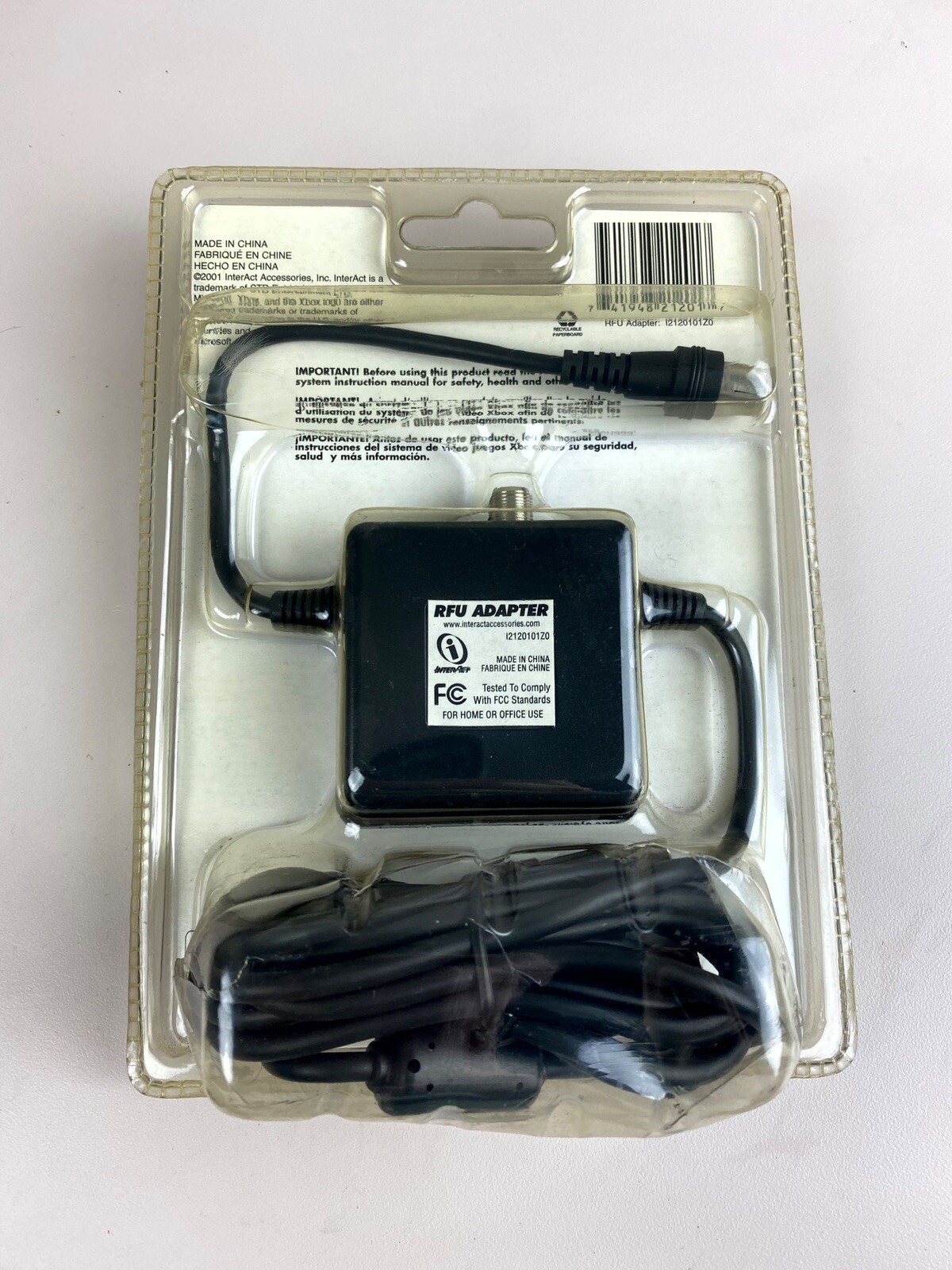 InterAct RFU Adapter for XBOX -connects To Any Tv NEW Old Stock