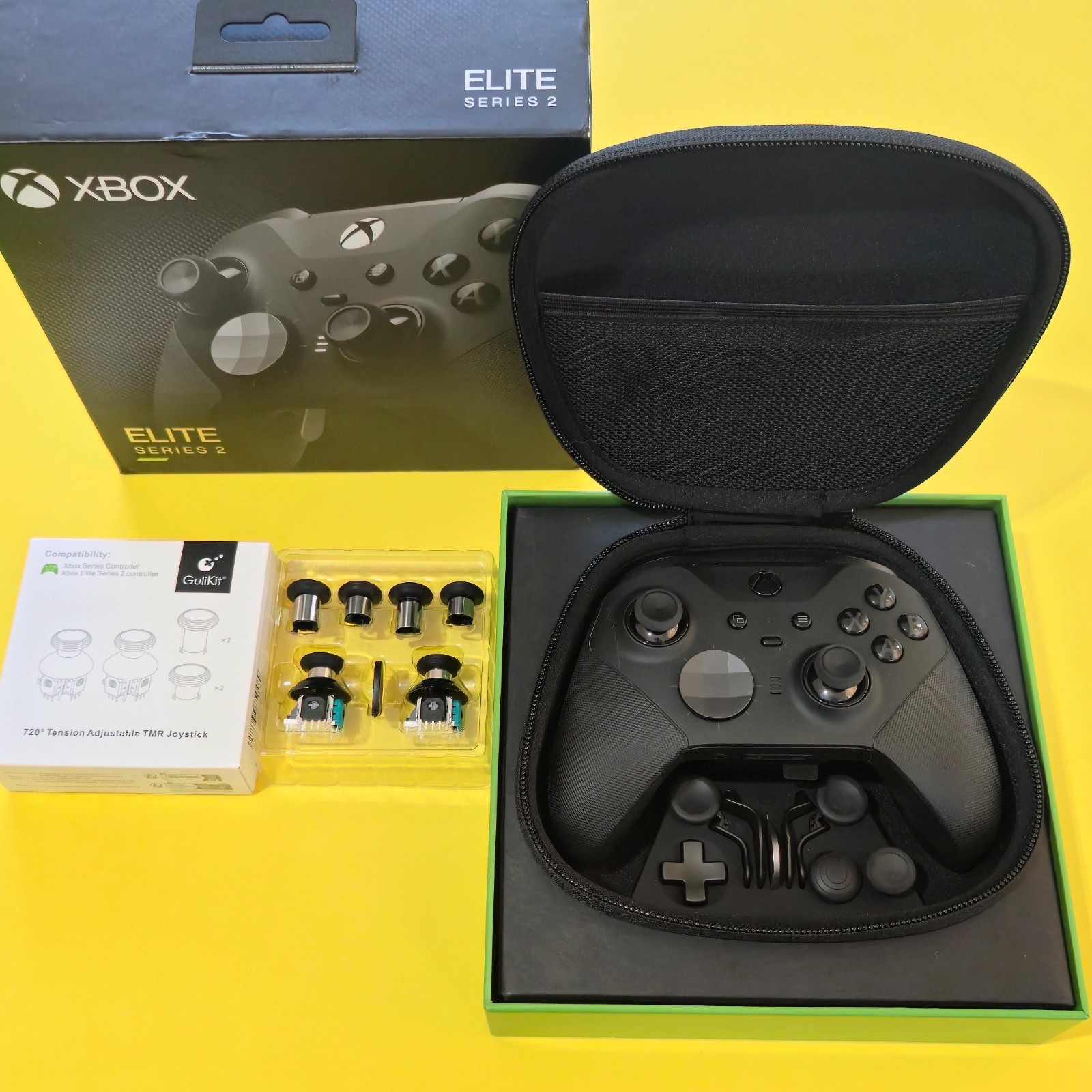 Xbox Elite Series 2 Wireless Controller Black Gulikit or K-Silver TMR Upgrade