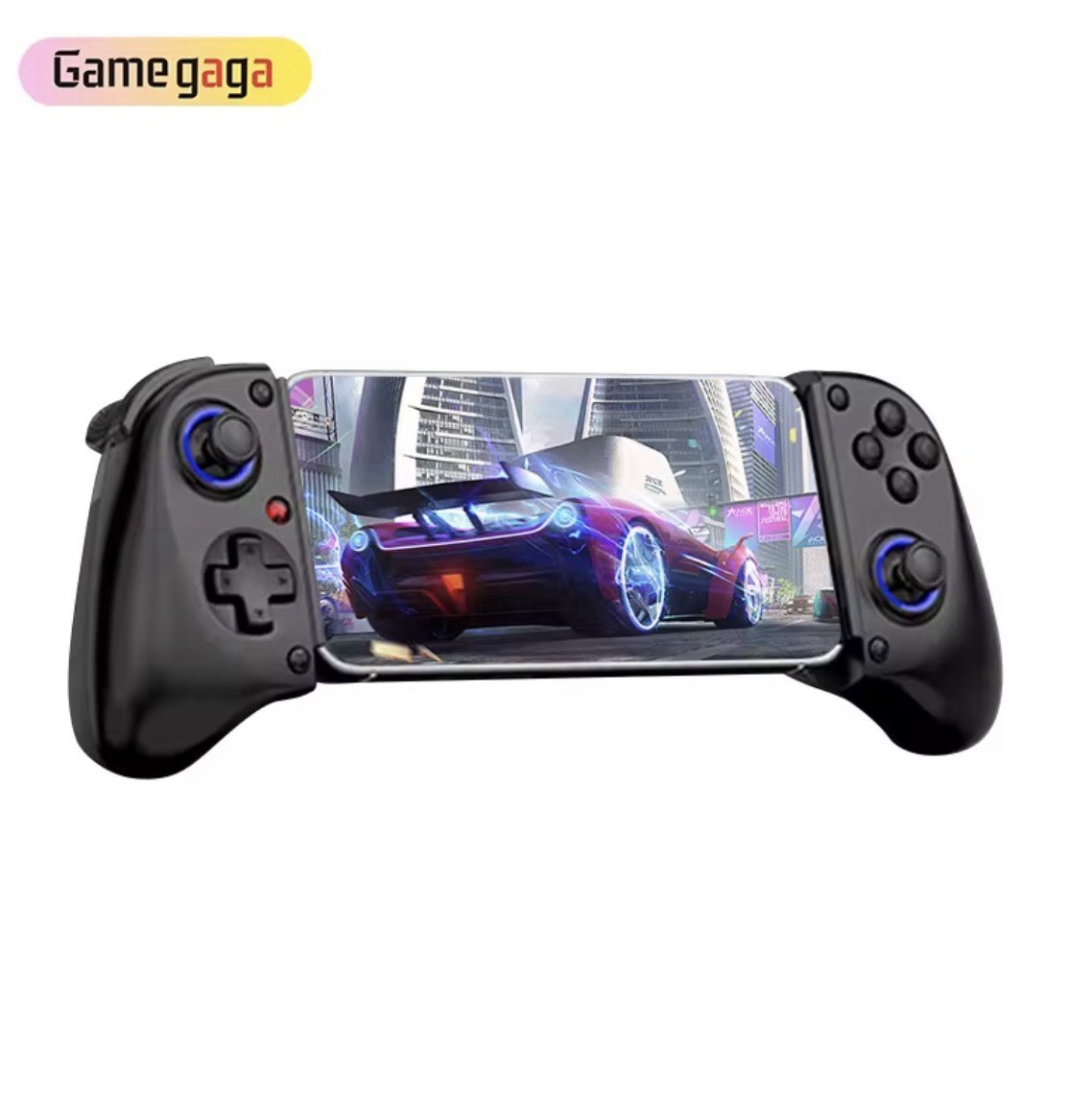 Gamegaga Wireless Ergonomic Mobile Controller for Android and Apple, Black White