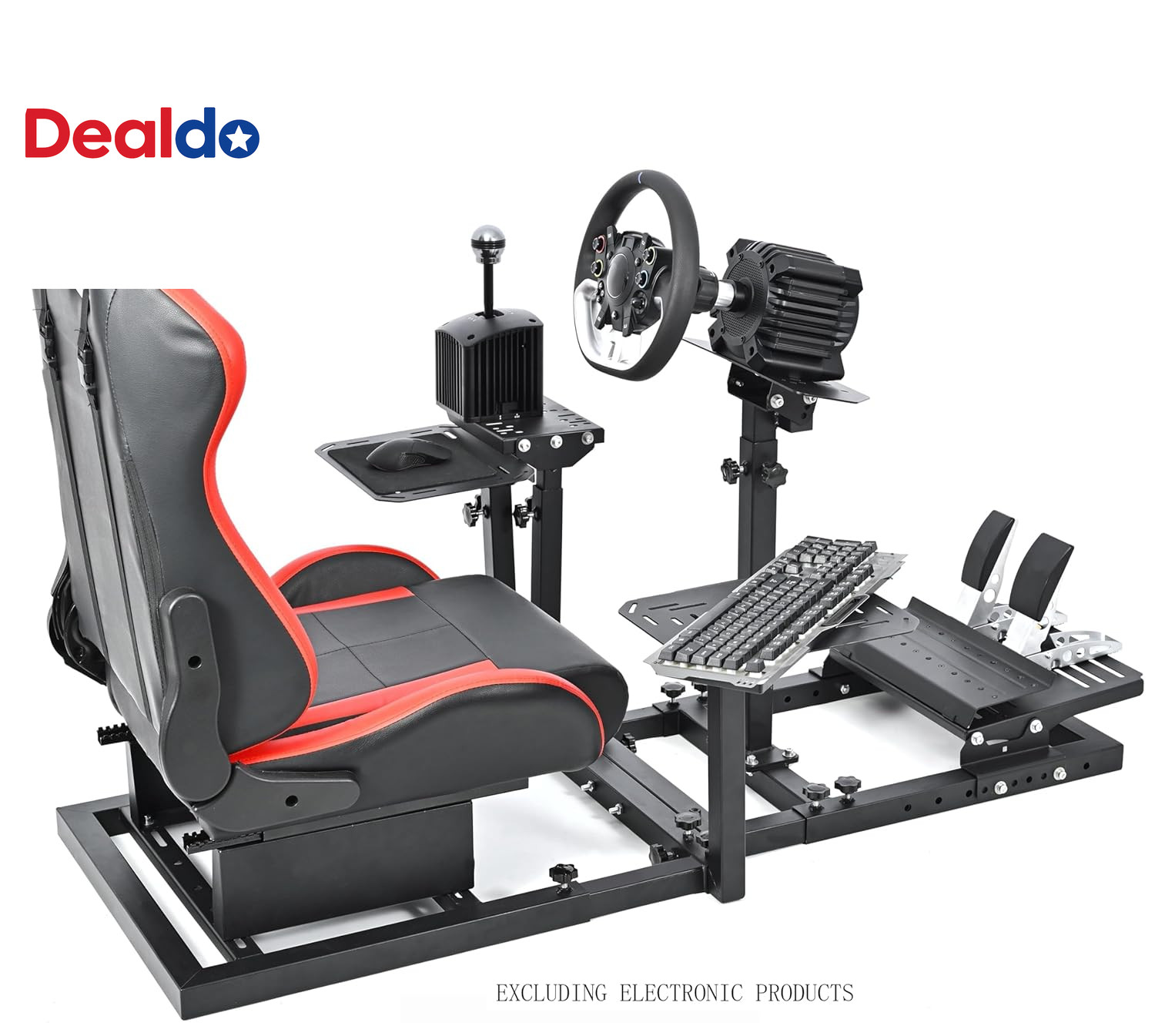 Modular Flight Racing Simulator Cockpit Adjustable Sim Rig No Seat