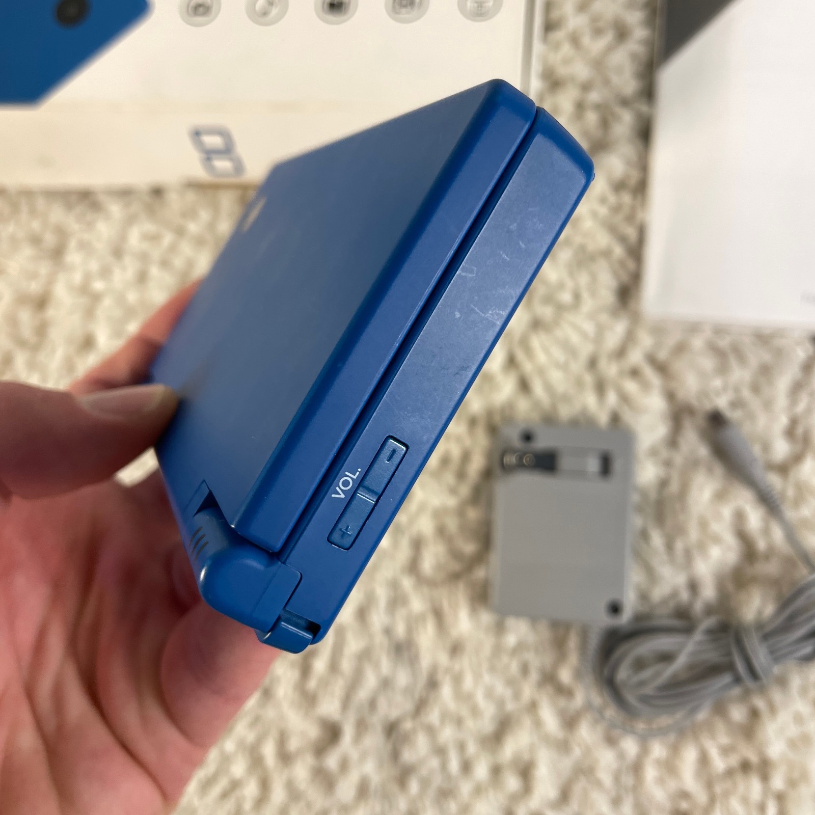 Nintendo DSi Matte Blue Handheld Console System TWL-001 Complete in Box CIB