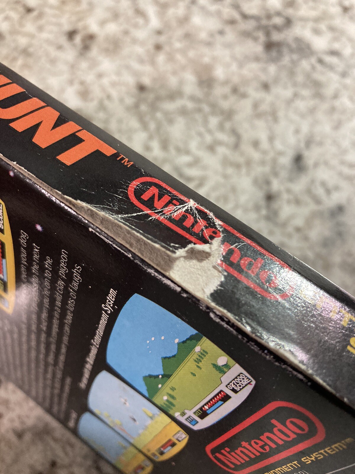 1985s Duck Hunt (Nintendo NES Game) CIB Authentic/Rare/ 3 Screws/sticker seal