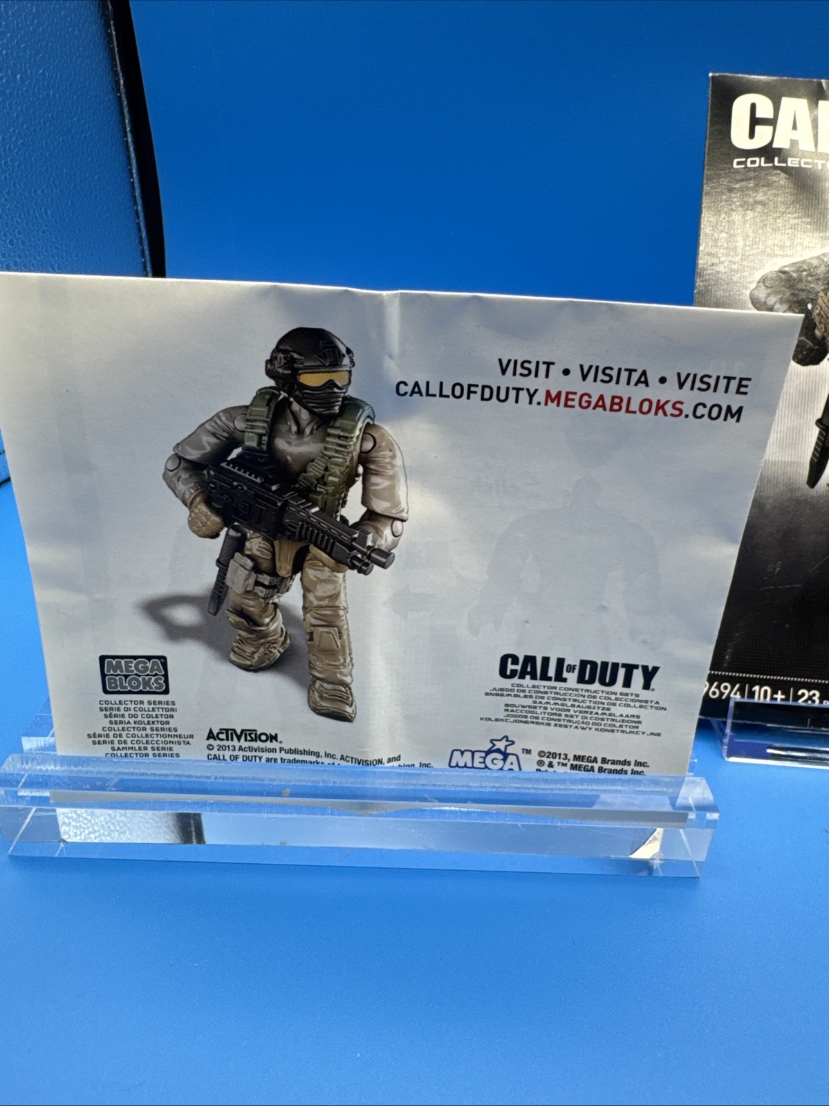 CALL OF DUTY MEGA BLOCK COLLECTOR CONSTRUCTION SETS GHOST SERIES 99694 RARE 2013