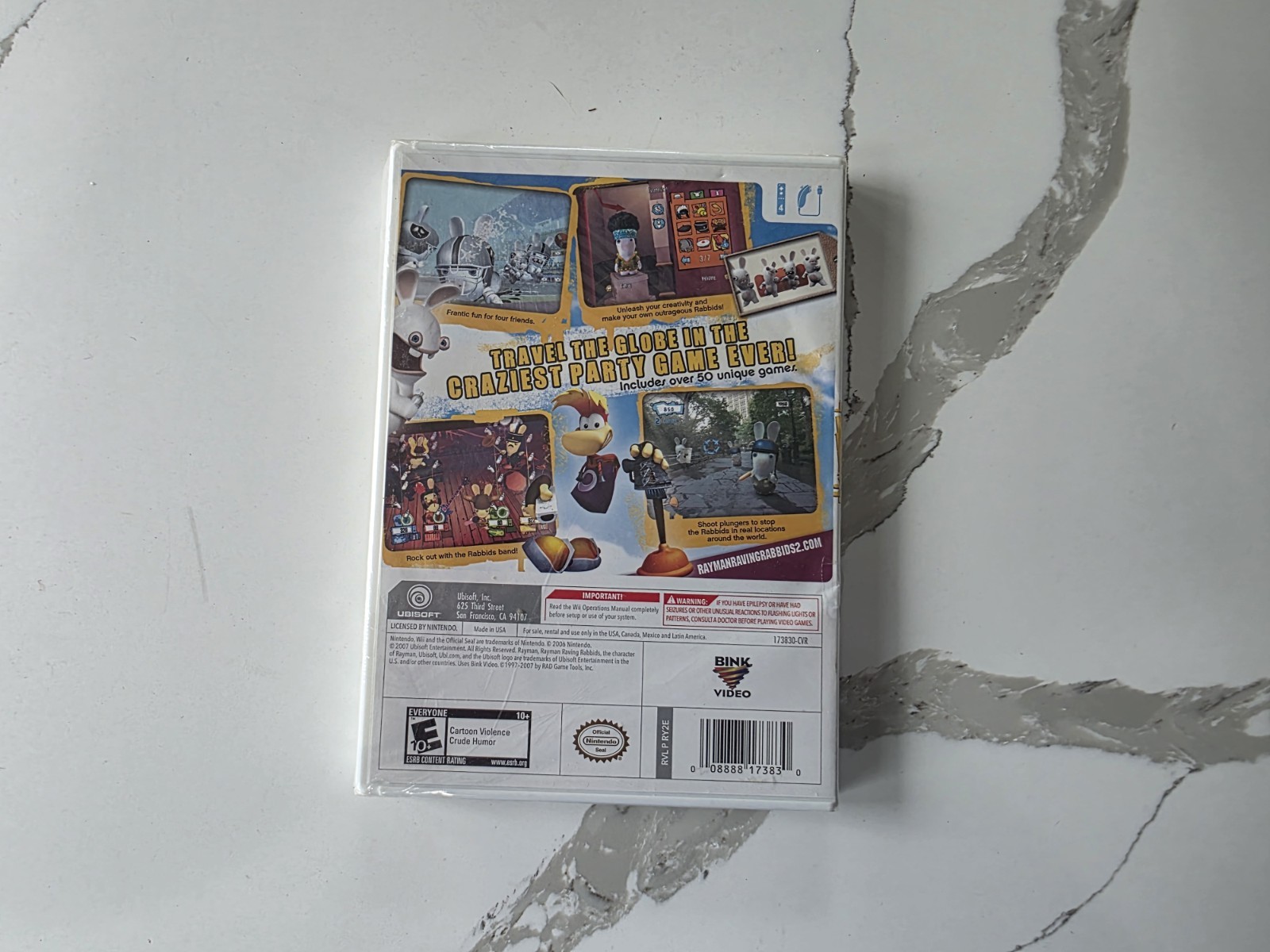 Rayman Raving Rabbids 2 – Nintendo Wii – NEW / SEALED