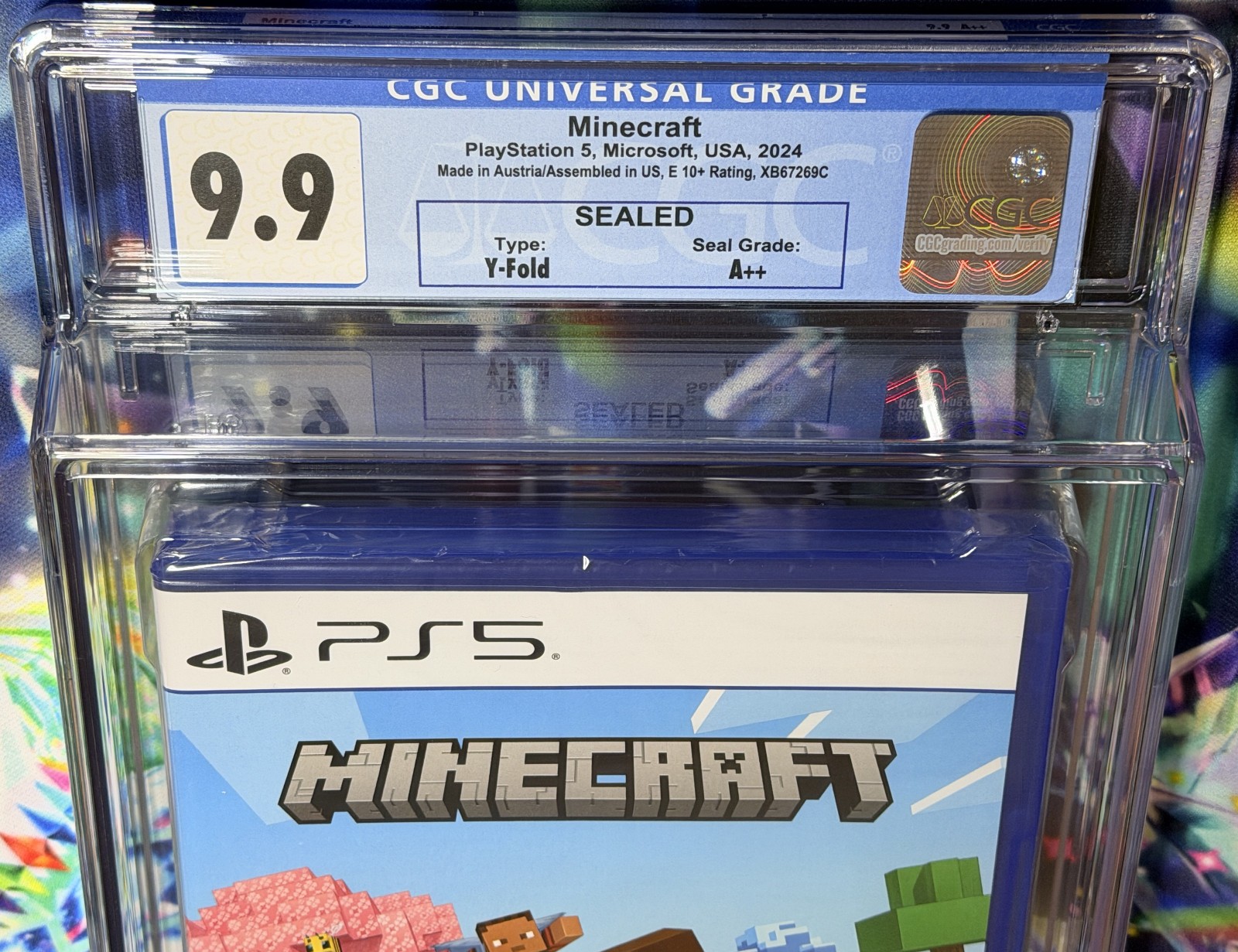 NEW SEALED 2024 PS5 MINECRAFT 3500 Bonus Coins Edition CGC Graded 9.9 A++ Seal