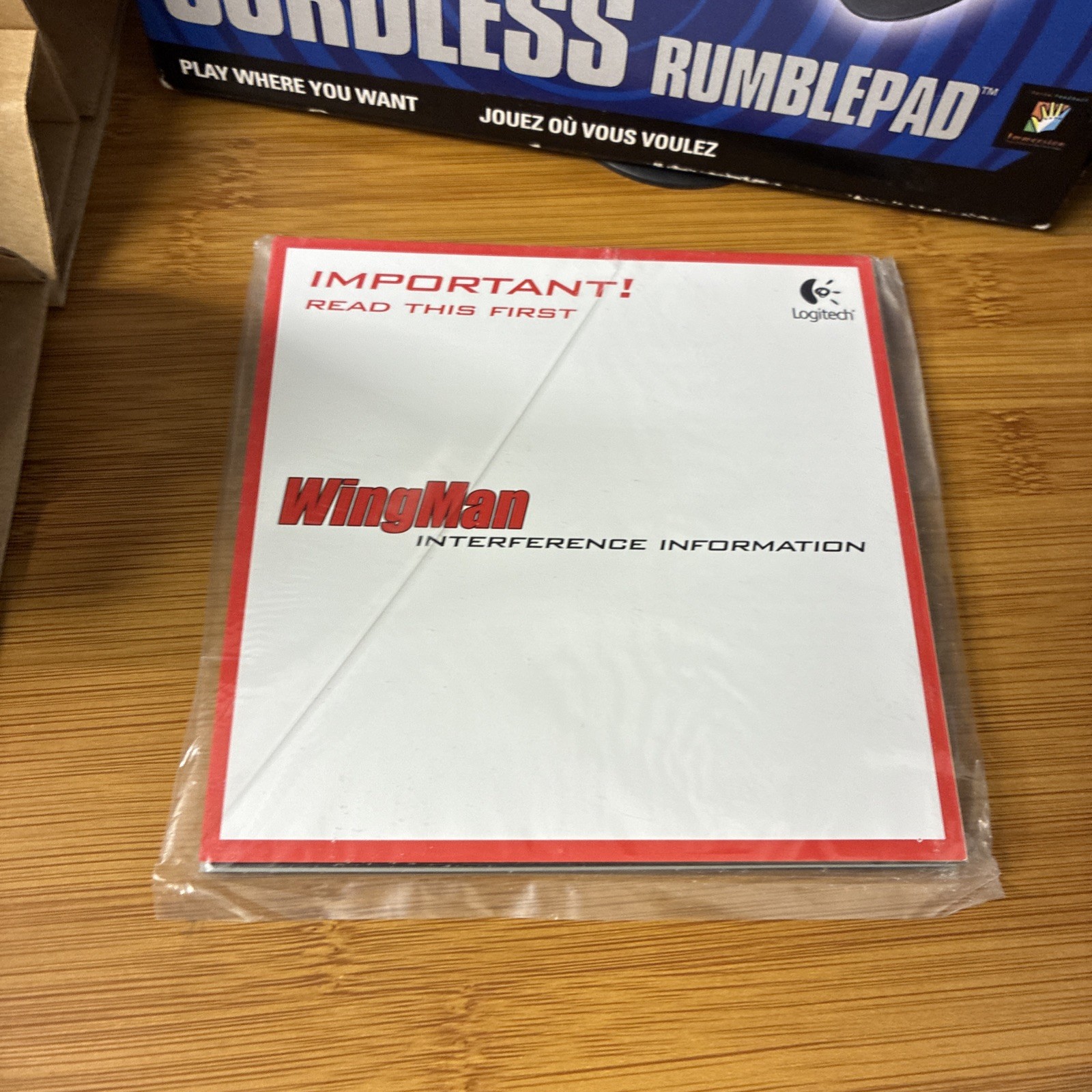 Logitech WingMan Cordless Rumblepad 2.4GHz PC Controller 2002 New in Box