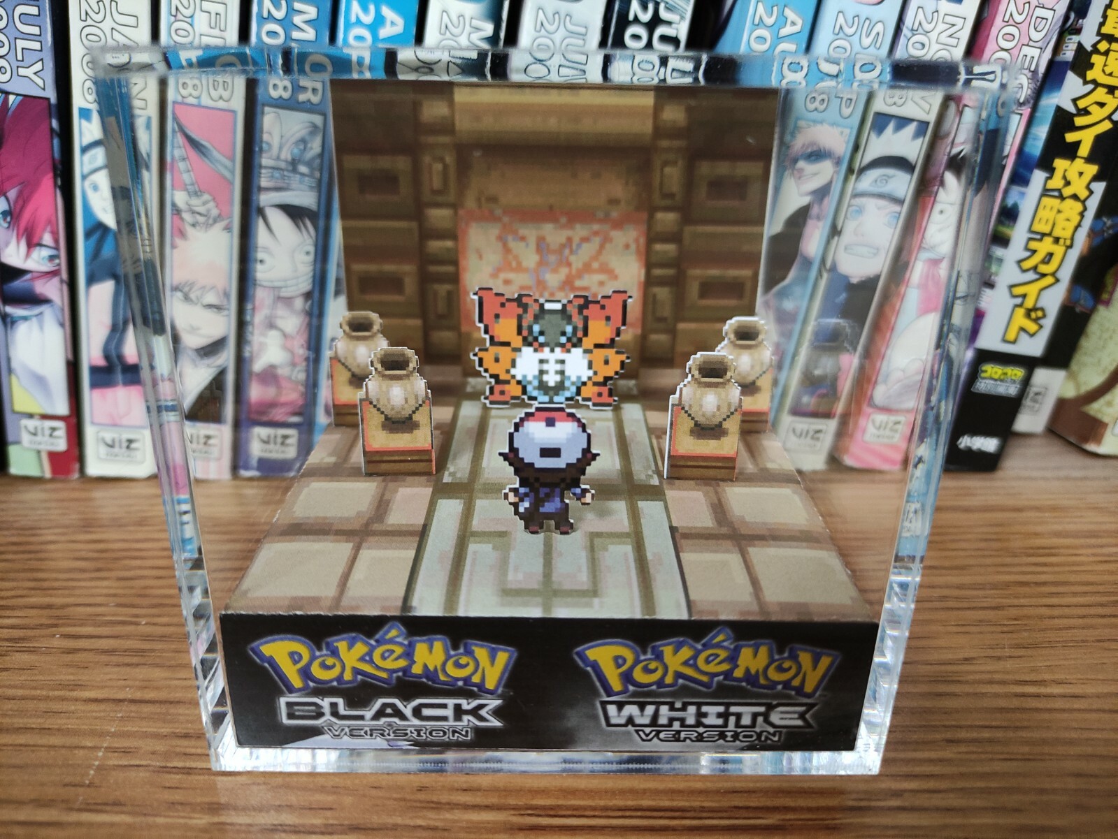 Volcarona Relic Castle Pokemon Handmade Diorama – Gameboy Cube – Fanart