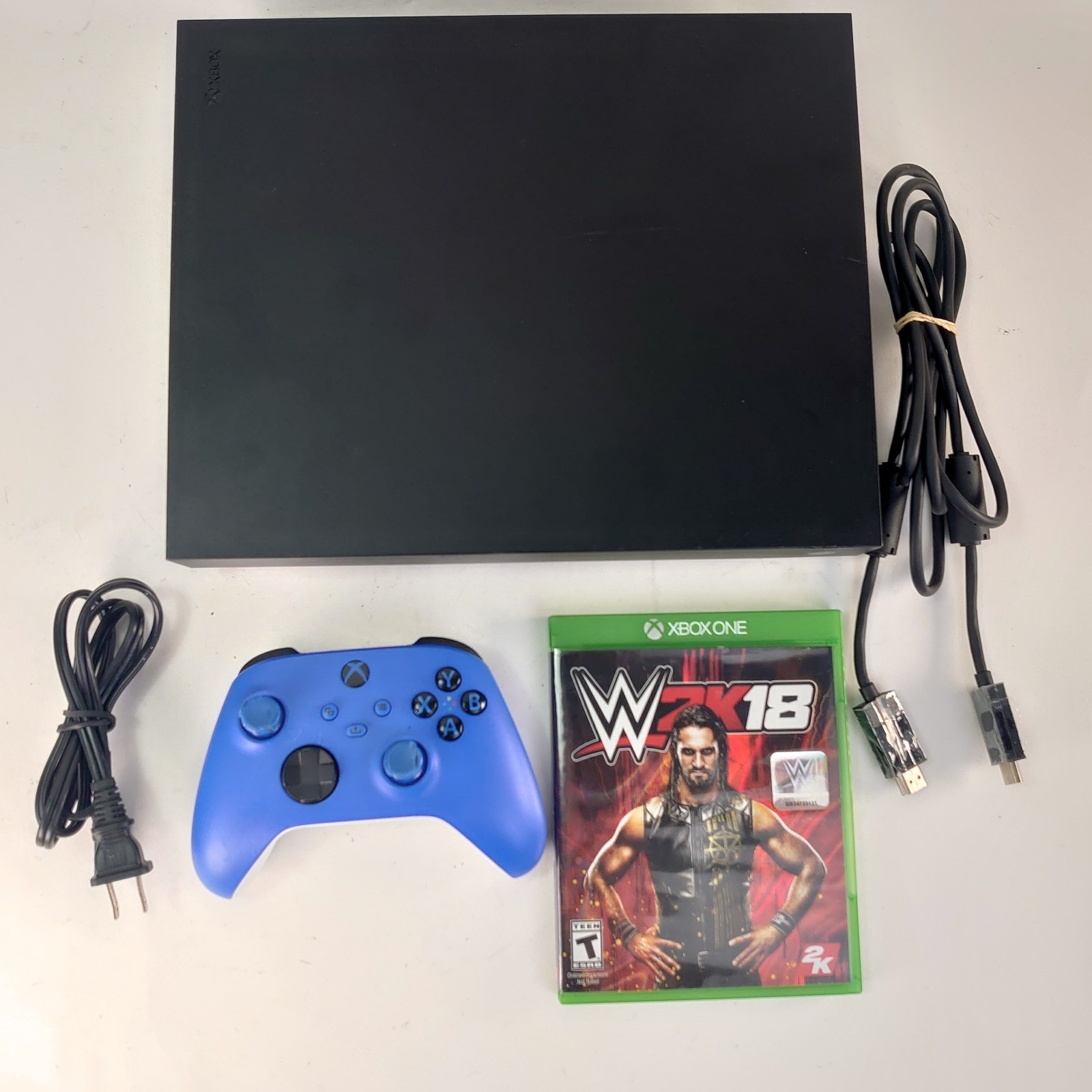 Microsoft Xbox One X 1TB Console Gaming System Black 1787 W/ Controller 1 Game