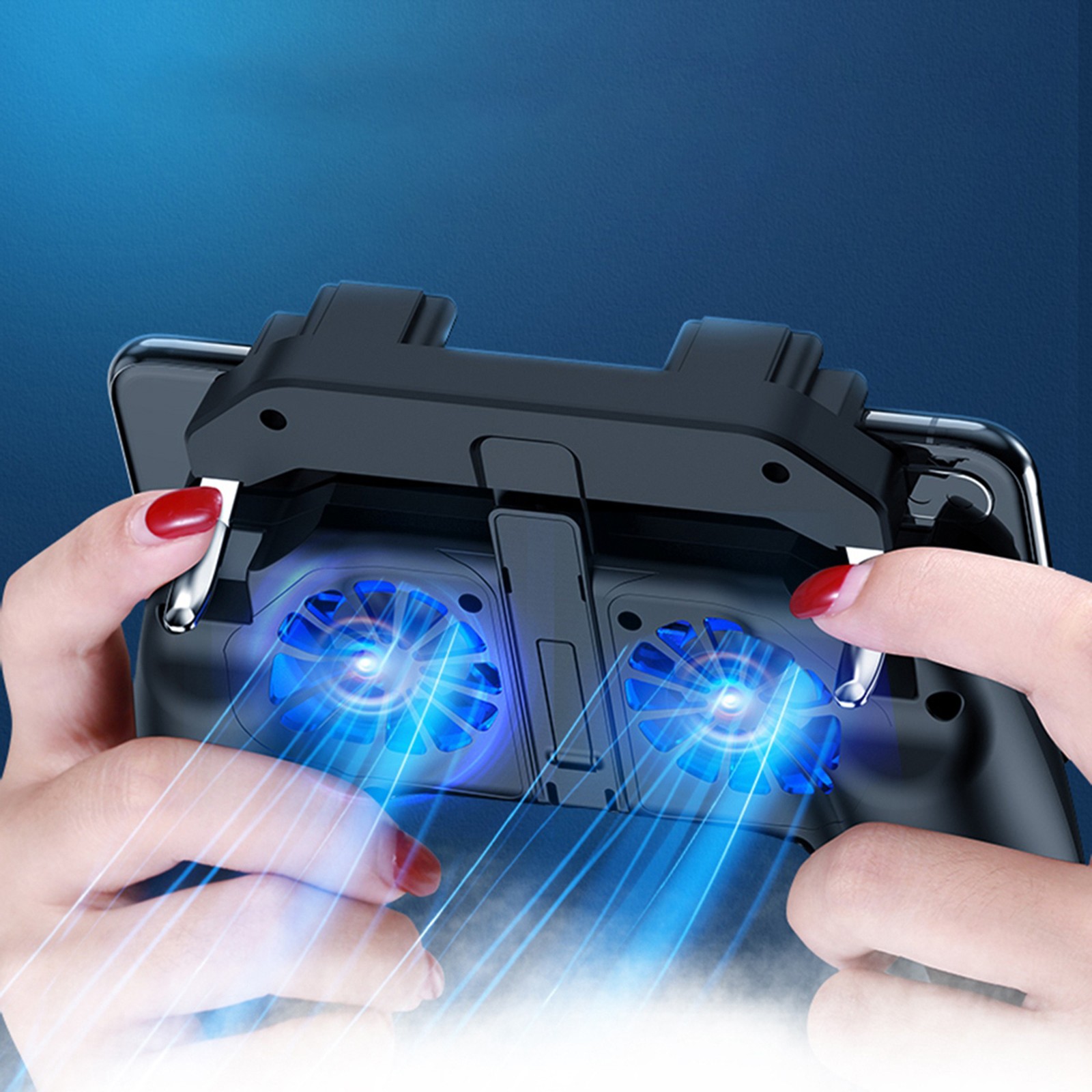 Dual Cooling Fans Mobile Phone Game Controller Gamepad With 5000mAh Battery ZAIK