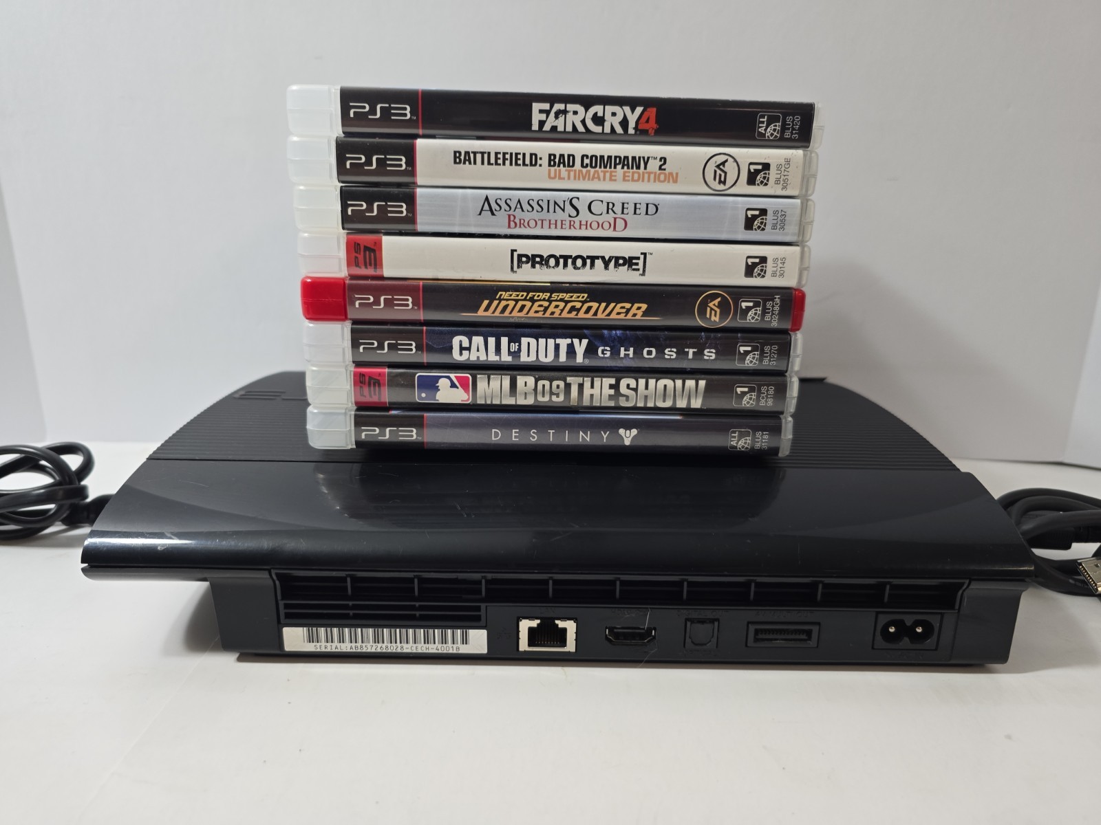 PlayStation 3 Super Slim 250GB Console 8 GAME MEGA BUNDLE! TESTED! SHIPS FREE🔥