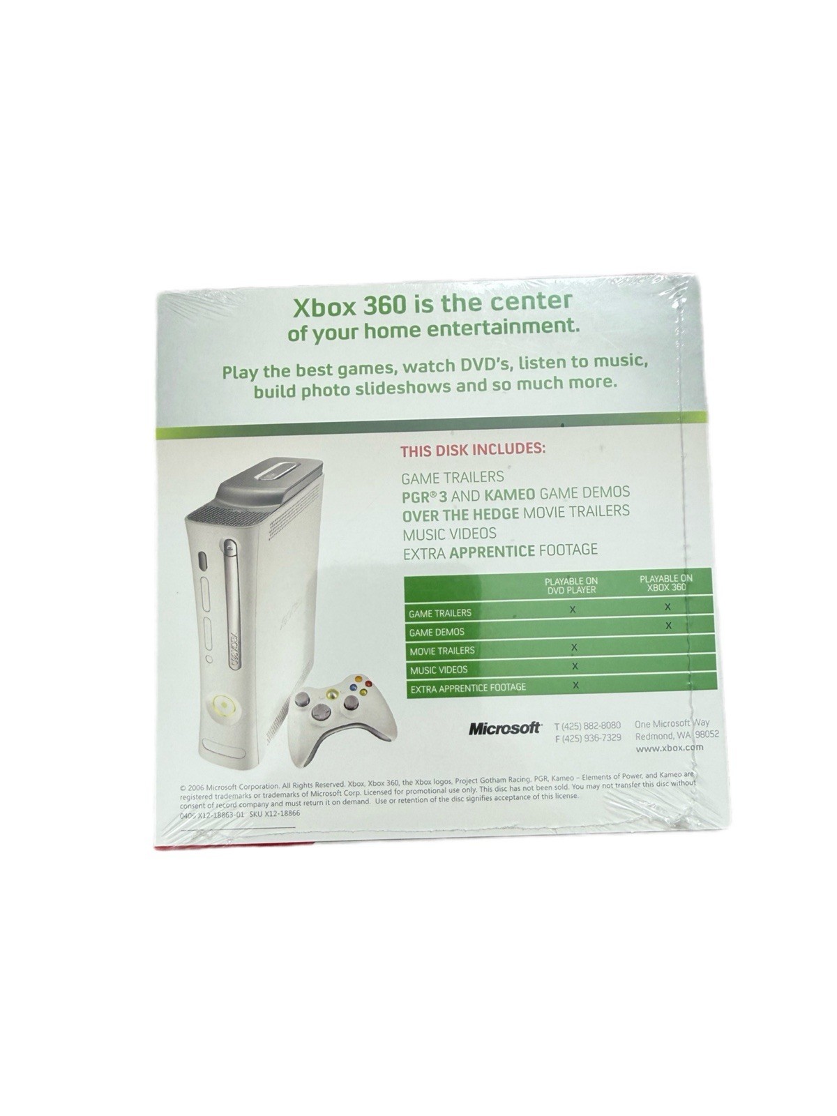 Walmart Trial Xbox 360 Game Demo Disc *SEALED* – Includes Trump apprentice