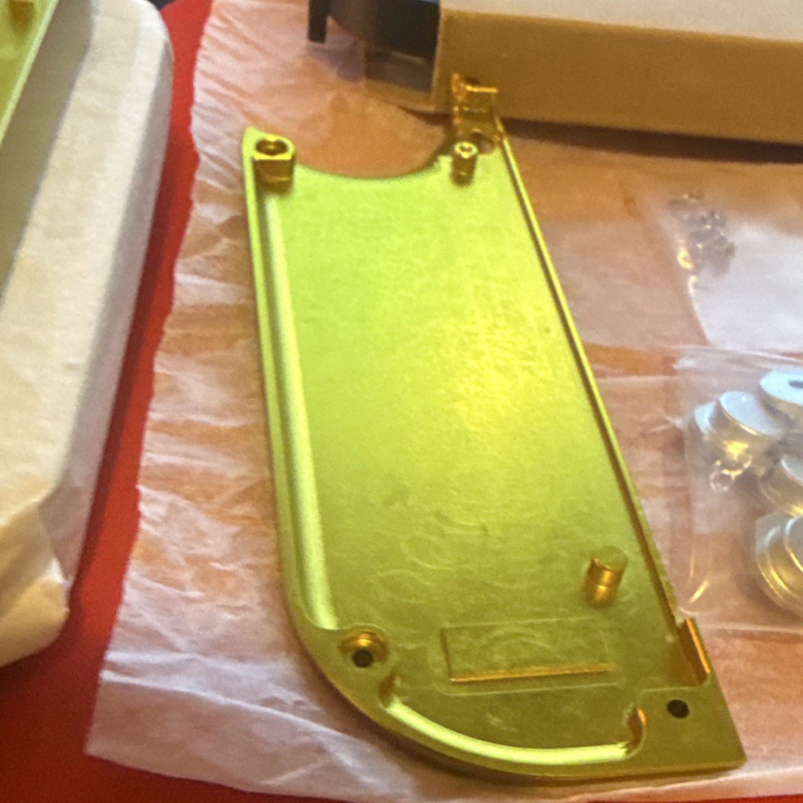 RARE!! Boxy Pixel Gold Metal Nintendo Switch JoyCon Housing Silver Button Kit👇
