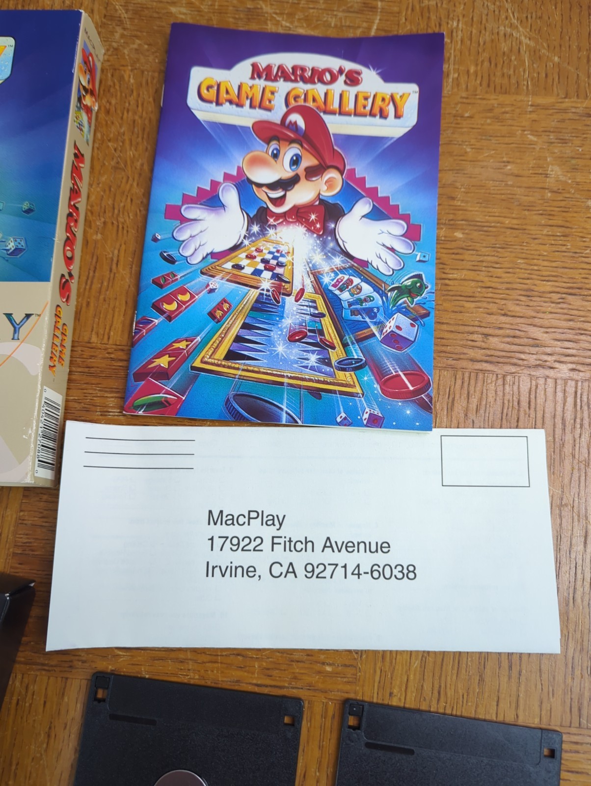 MACPLAY Mario’s GAME GALLERY (4 x Floppy Disk) Apple Macintosh 7 System Complete