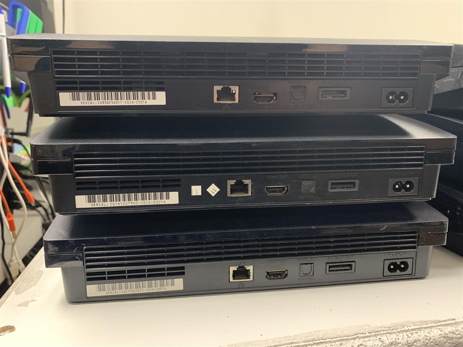 Bulk Lot 6 Sony PS3 Slim Consoles Broken For Parts or Repair Wholesale