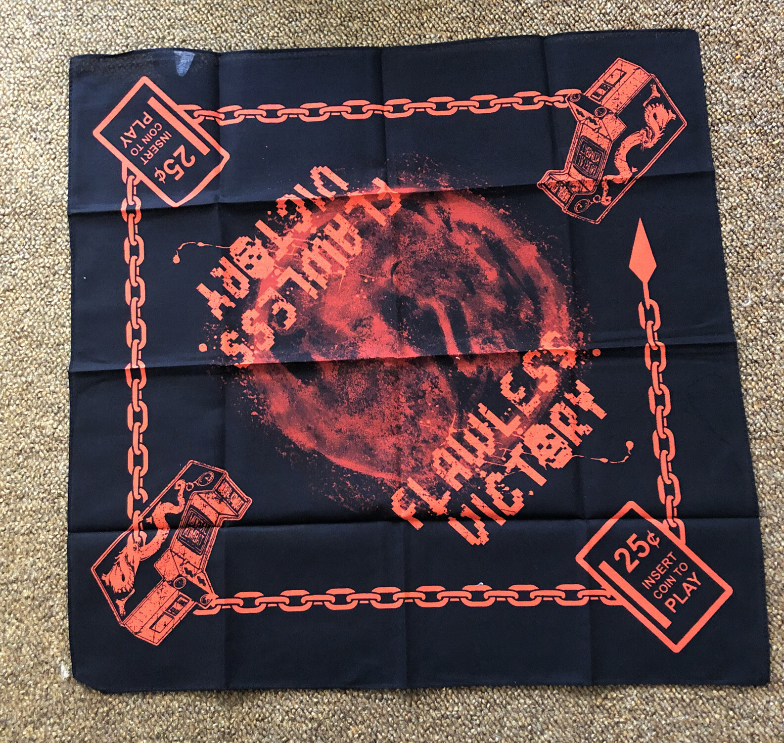Loot Crate Mortal Kombat Klassic Handkerchief Brand New