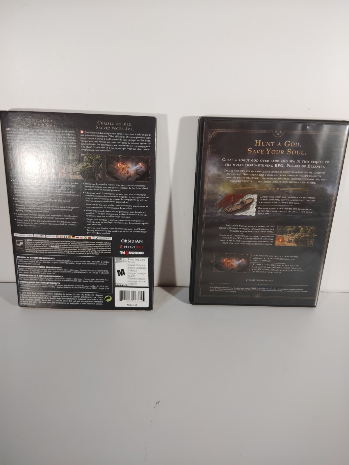 Pillars of Eternity 2 II Deadfire PC Open Box with sleeve