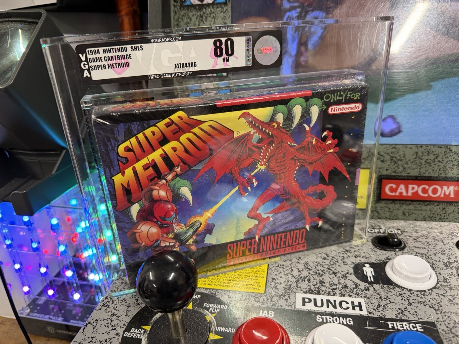 1994 SNES Super Metroid Phantoon Screenshot Early Production VGA 80 NM Sealed