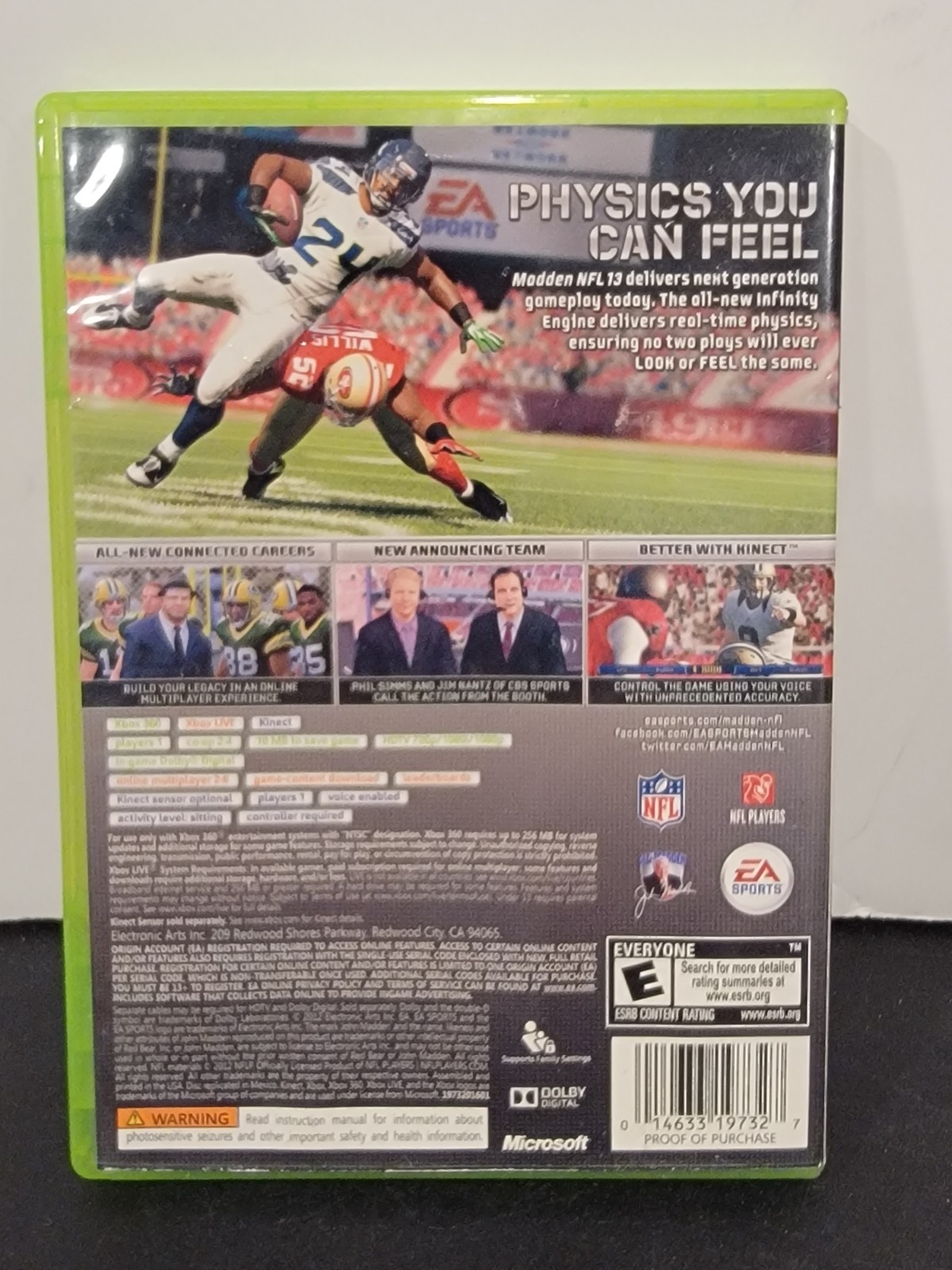 Lot of 3 Madden Xbox 360 Games 08, 11, 13