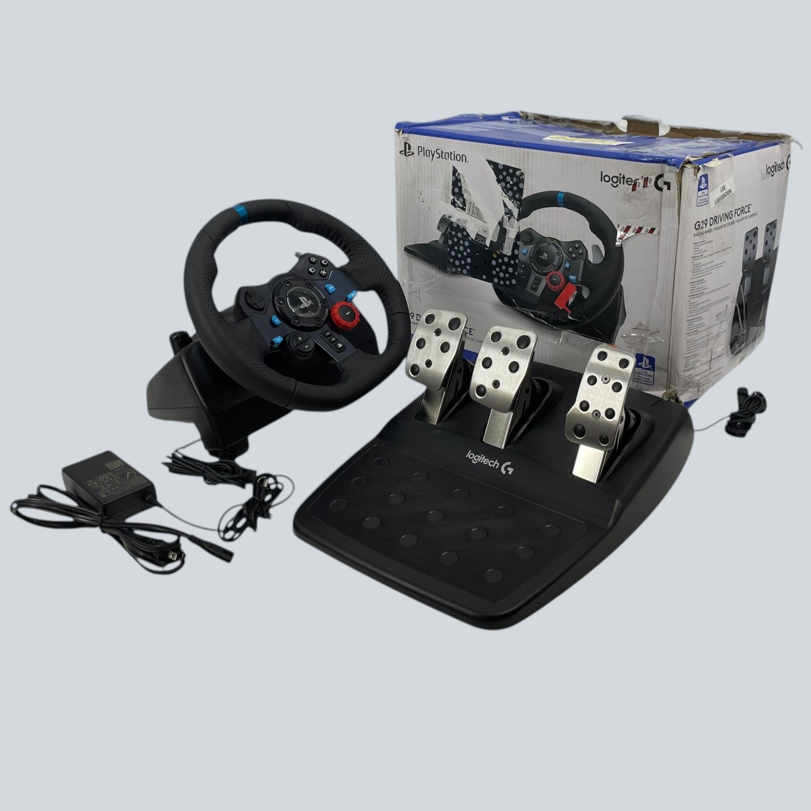 Logitech G29 Driving Force Racing Wheel w/ Floor Pedals Paddle Shifters #PF2767