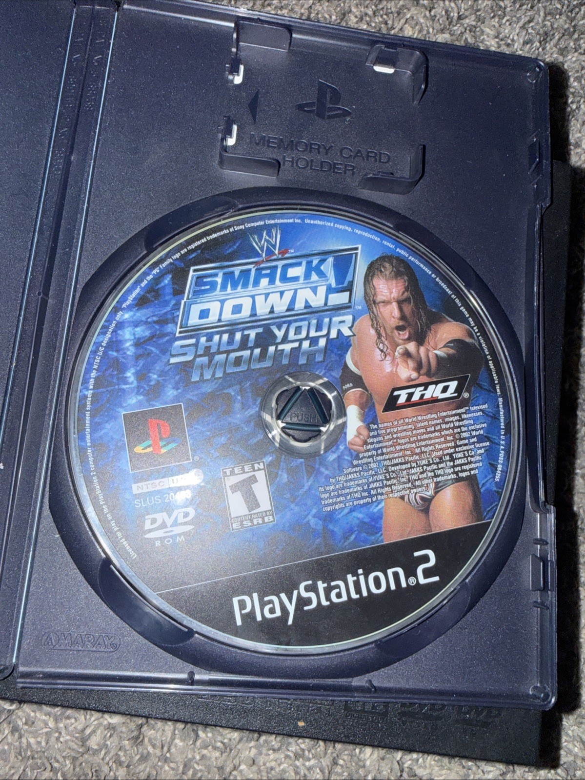 Sony PlayStation 2 PS2 Fat Bundle TESTED HDMI Adapter WWE Here Comes The Pain