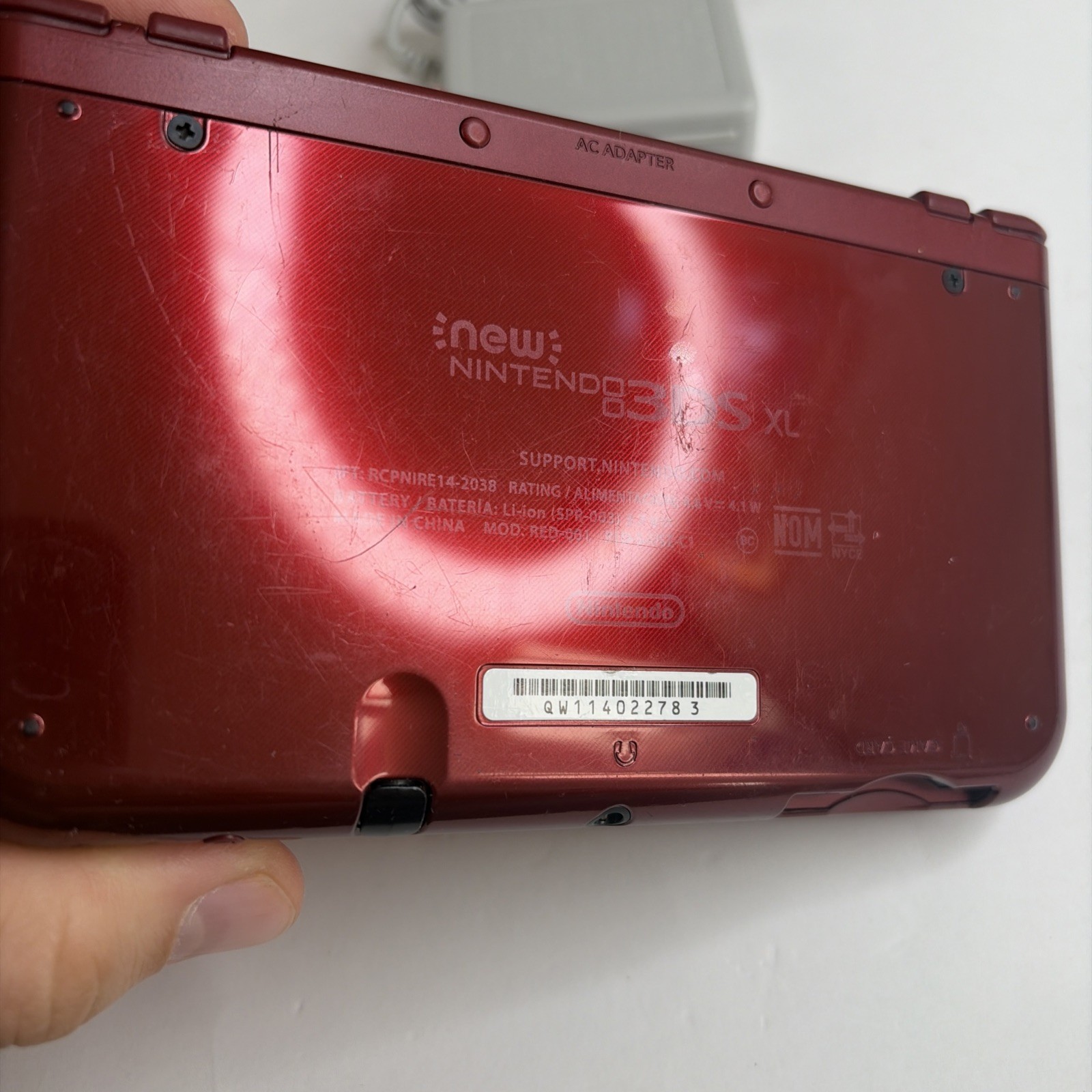 New Nintendo 3DS XL Red Console US Model – Top IPS Tested! W Charger Stylus
