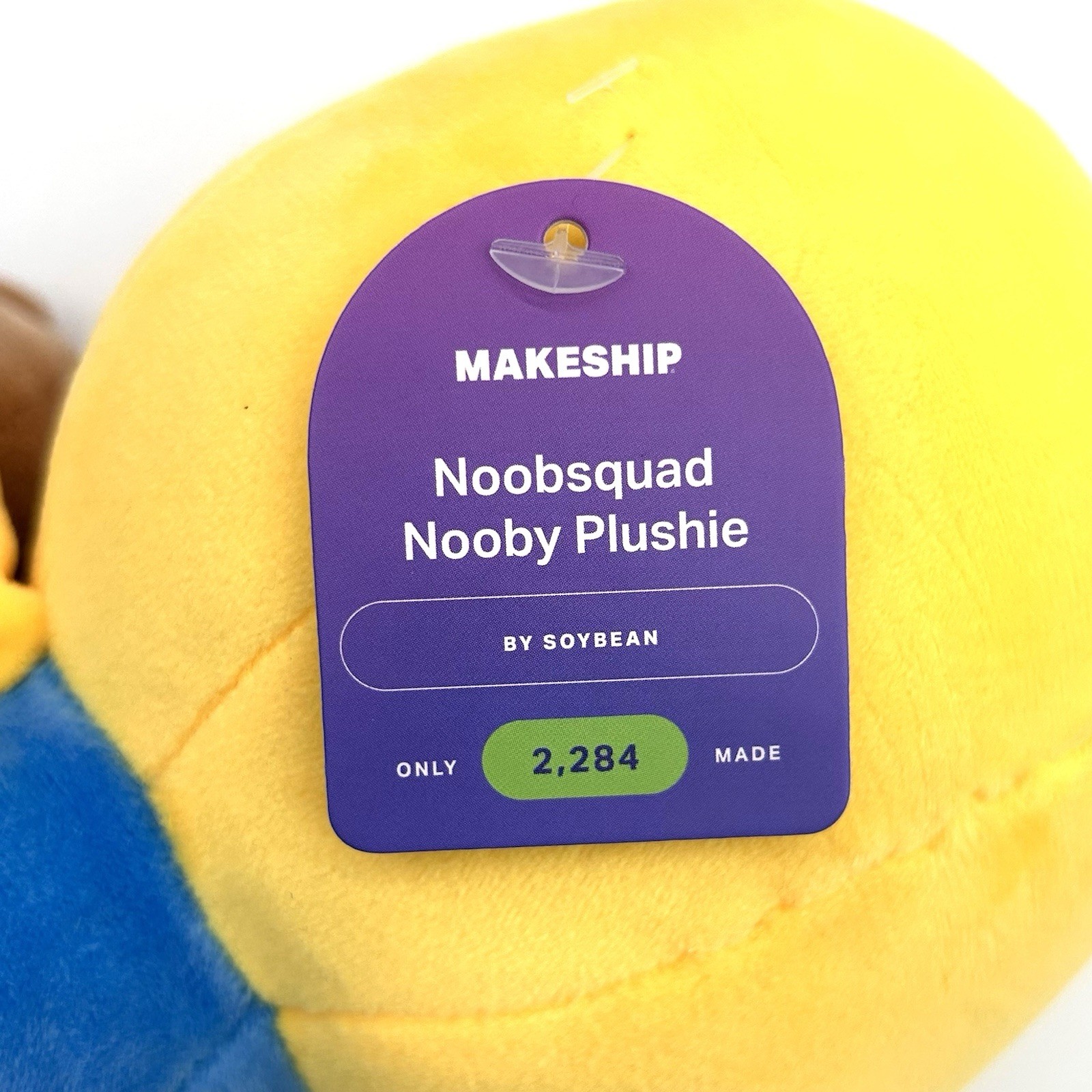 Official Makeship Noobsquad Nooby Plush Soybean YouTuber Limited Edition NWT
