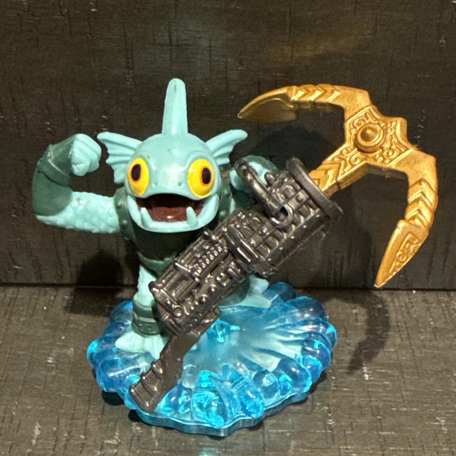 Activision Skylanders Gill Grunt Deep Dive Figures Set 3in Teal Excellent Water