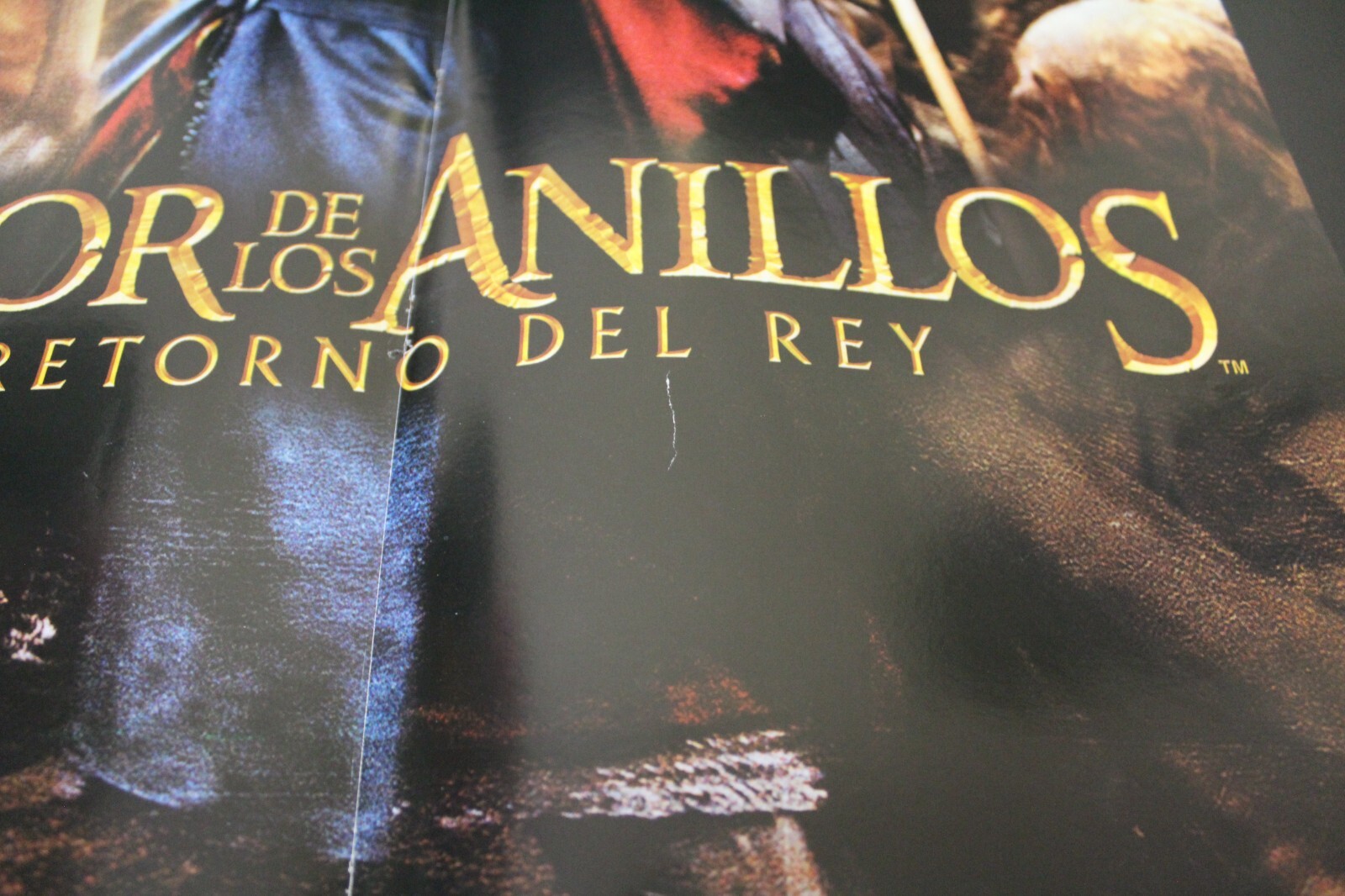 2003 GOLLUM + LORD OF THE RINGS RETURN OF THE KING Poster 22.25″ x 16.9″ Spain