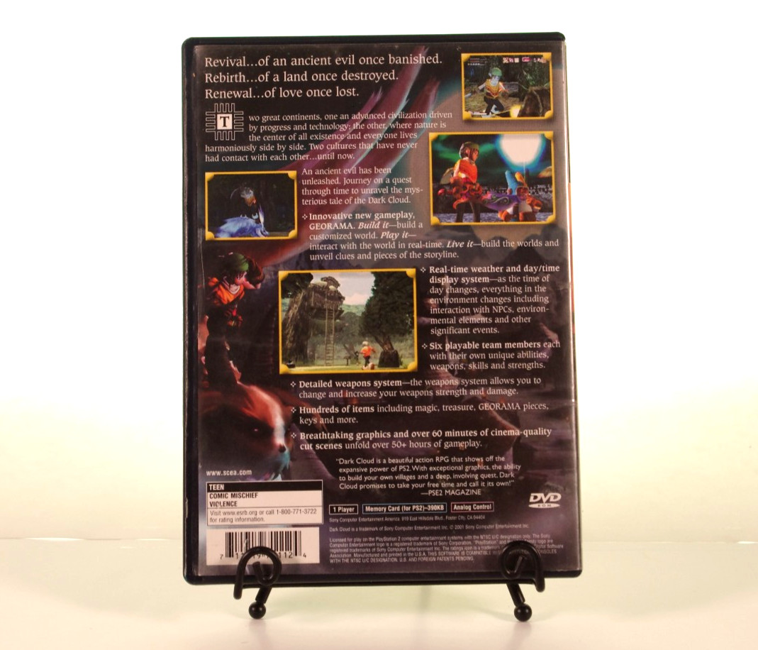 Dark Cloud – Sony PlayStation 2 (SCEA) -FULLY TESTED-
