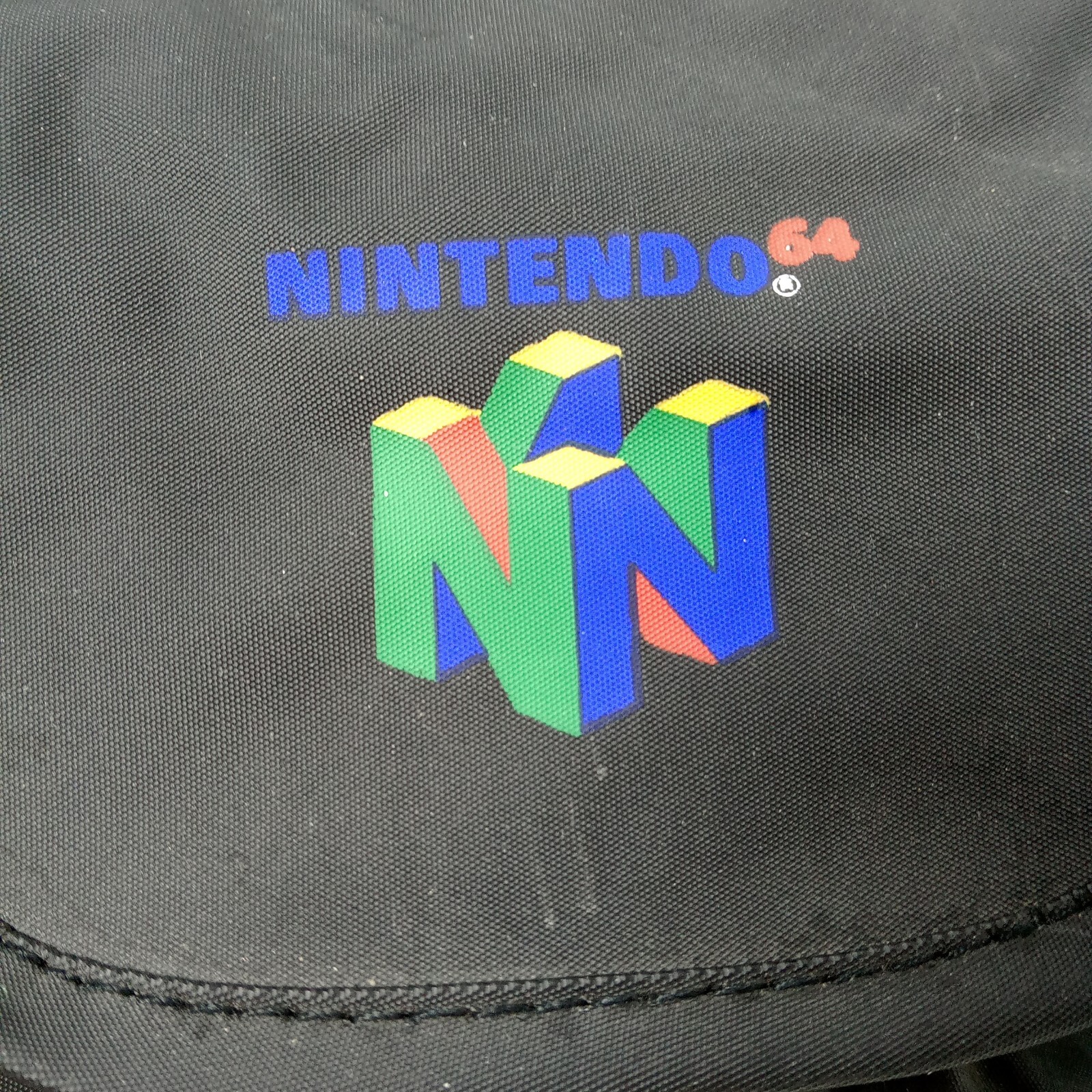 VTG Nintendo 64 Carrying Pouch Fanny Pack Bag Mama Mia Mario Duffle Accessory