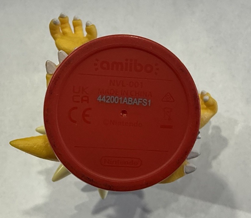 Nintendo Amiibo Super Mario Bros Bowser Figure Red Base Switch WIIU 3DS NFC