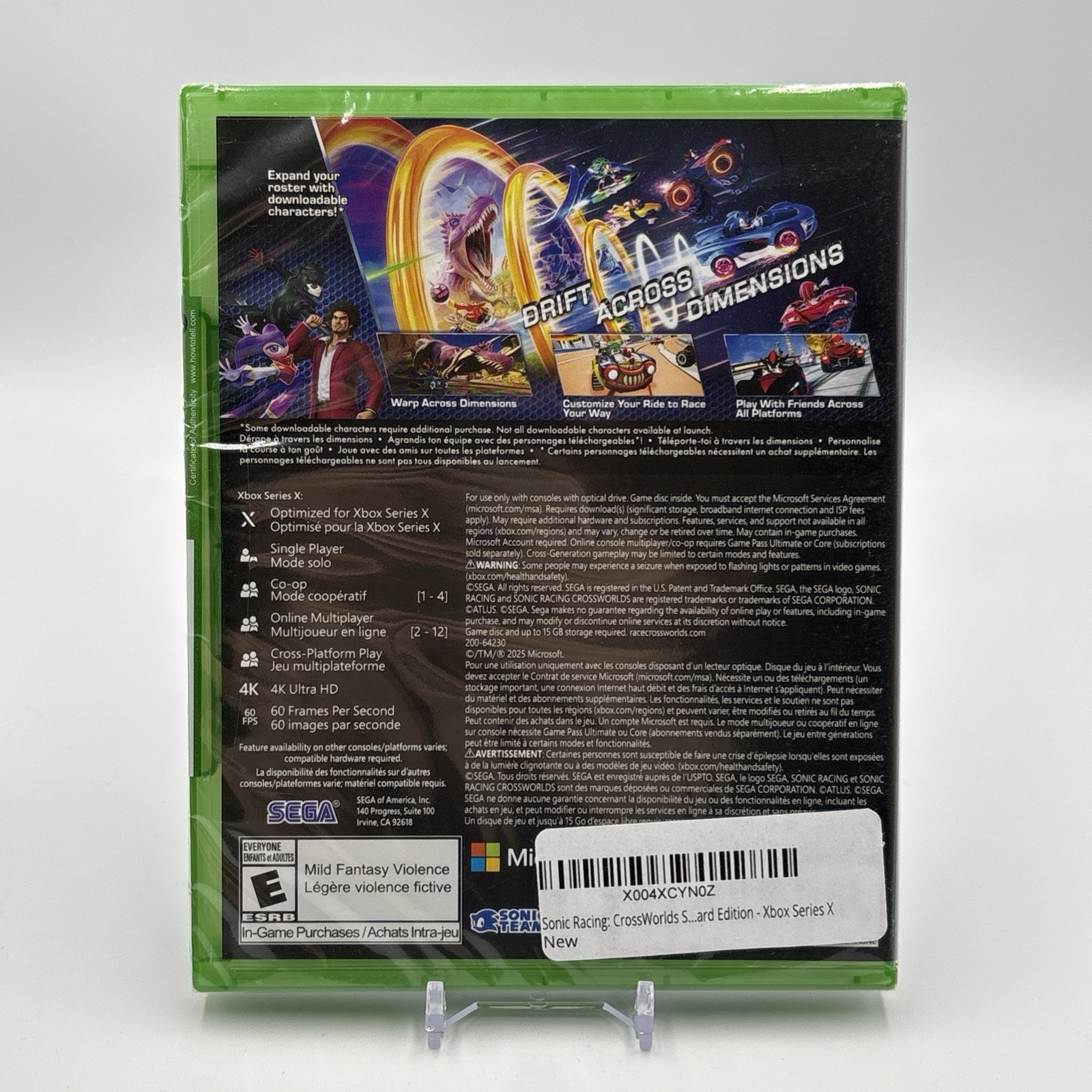 Sonic Racing: CrossWorlds SEGA BRAND NEW AND SEALED (Xbox One, Xbox Series X|S)