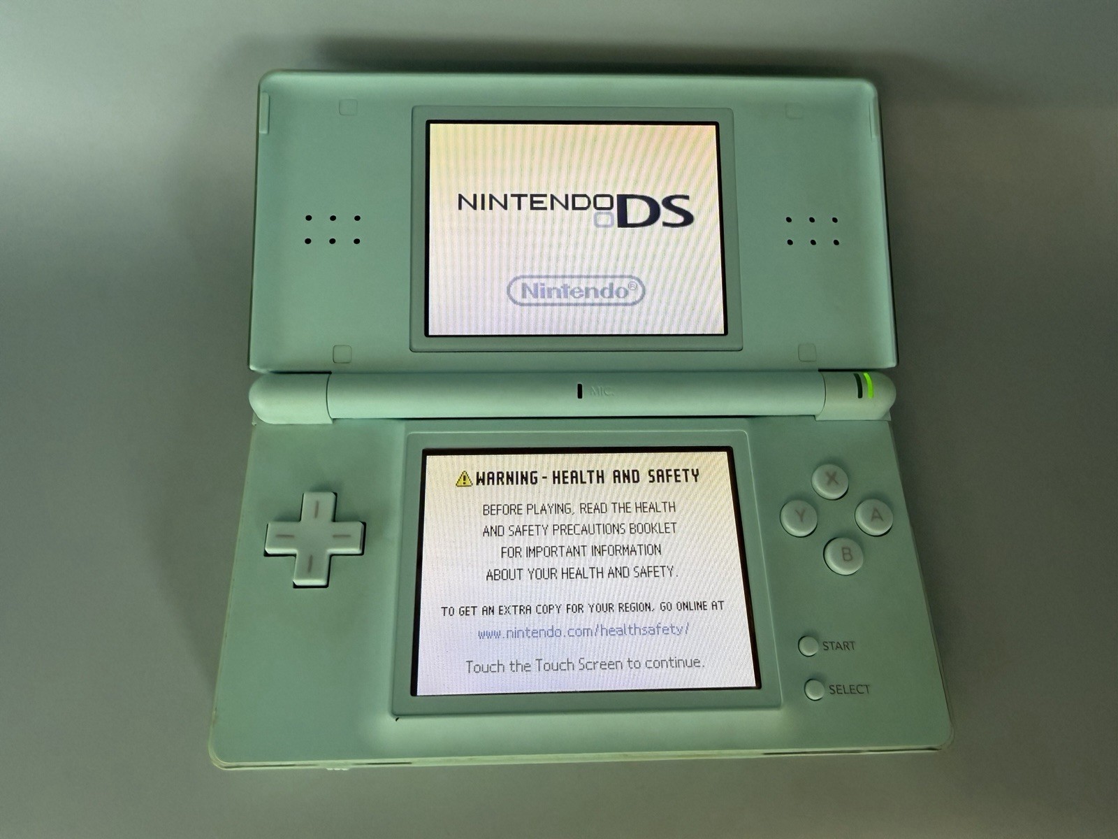 Nintendo DS Lite Console USG-001 Ice Blue with new charger
