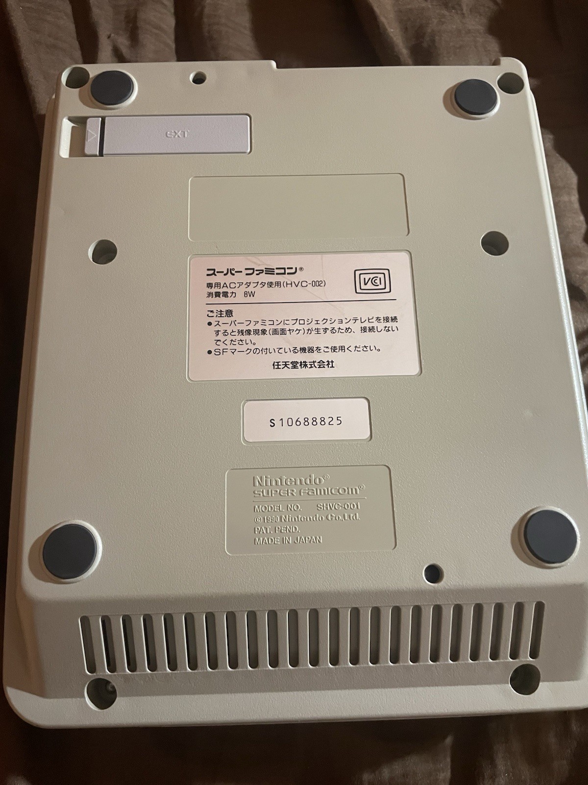 Super Famicom Console With Controller AV And Power Brick Powers On