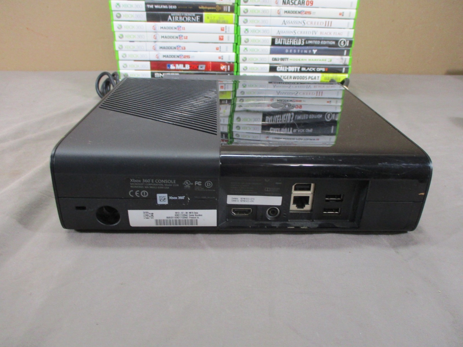 ENORMOUS Xbox 360 Console Model 1538 w/ 2 Controllers and 35 GAMES LOT