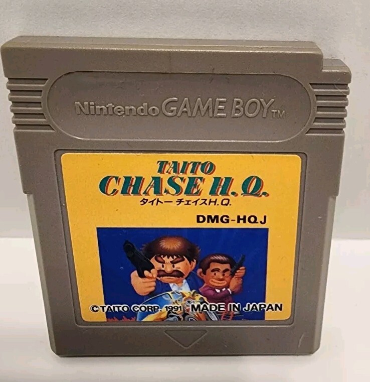Vintage Nintendo Game Boy Taito Chase HQ 1991 Video Game Japan Taito Corp