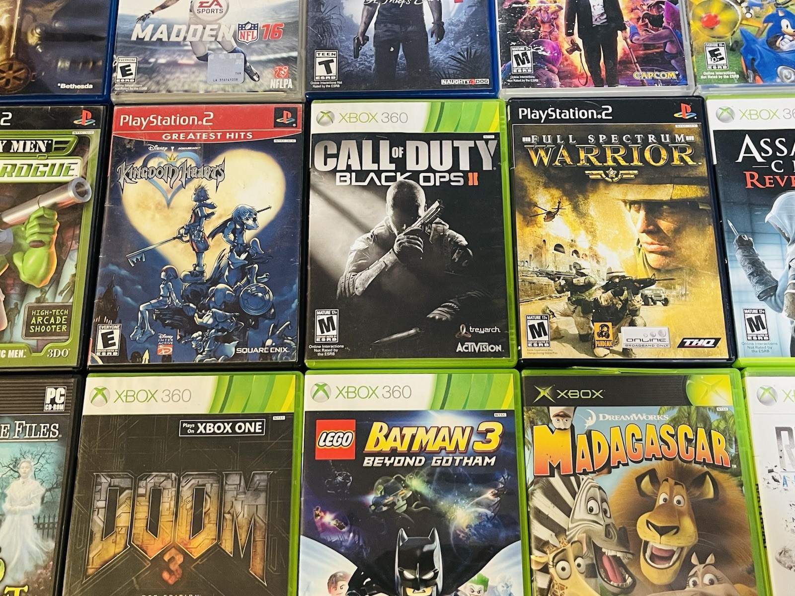 30 RANDOM Video Game Lot : XBOX 360,XBOX ONE, PS1,PS2,PS3,PS4,Wii, ETC *UNTESTED