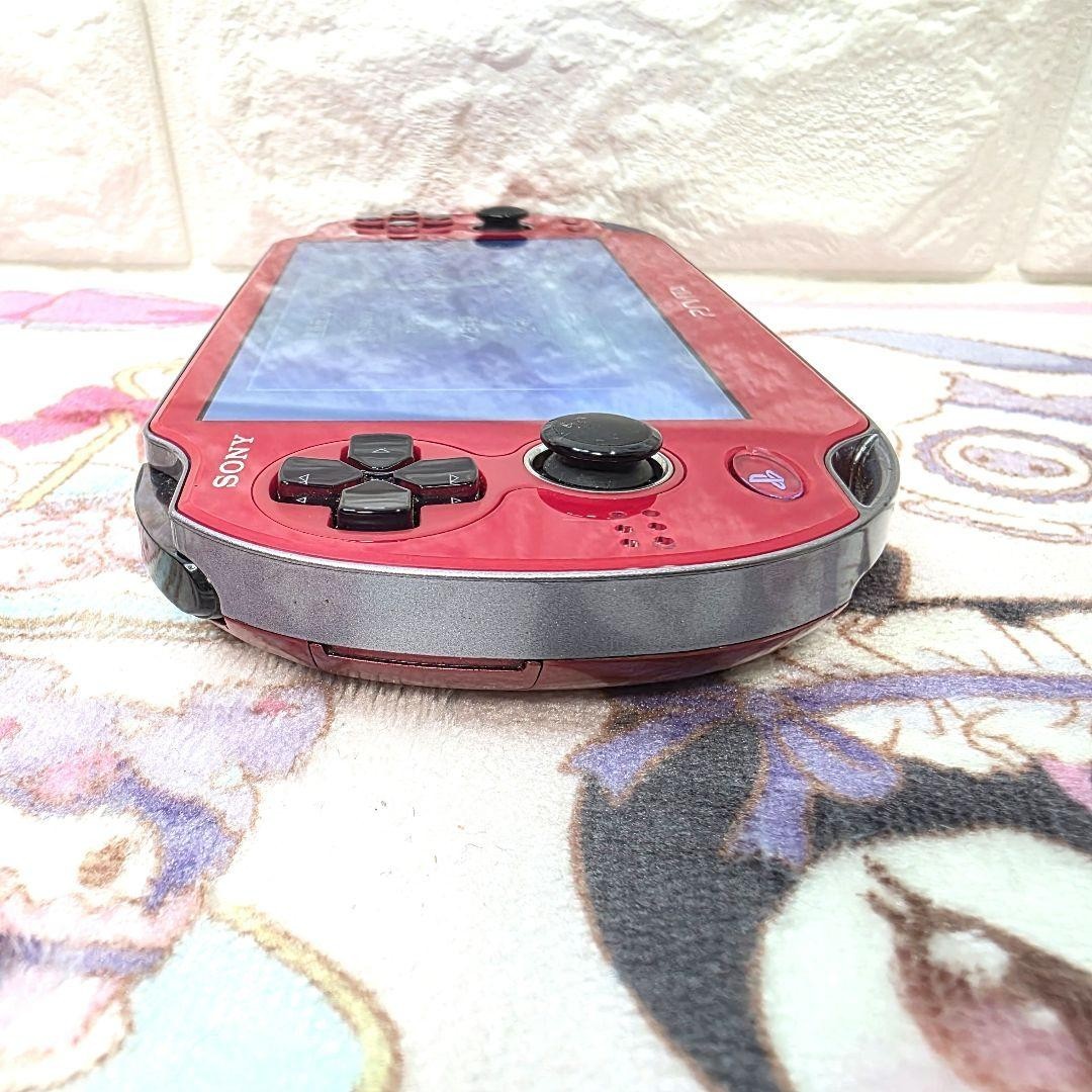 Near mint SONY PlayStation Vita Wi-Fi Model Cosmic Red Limited Edition PCH-1100