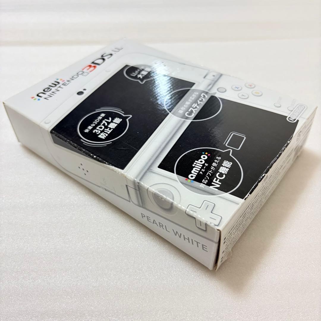 New Nintendo 3DS LL XL Pearl White Console IPS Mem Card Tested Working #65