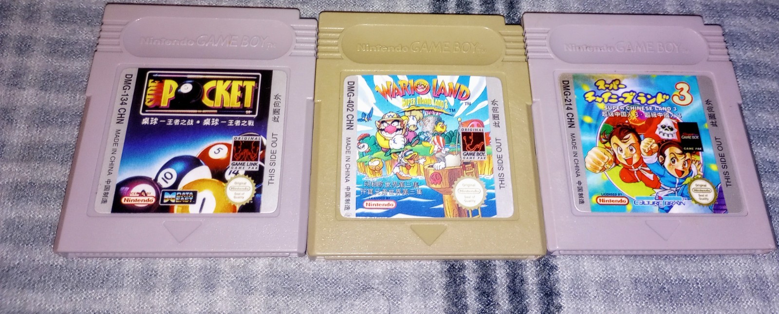 Nintendo Wario Land Super Mario Land DMG-402 CHN Hong Kong Lot 3 China Game Boy