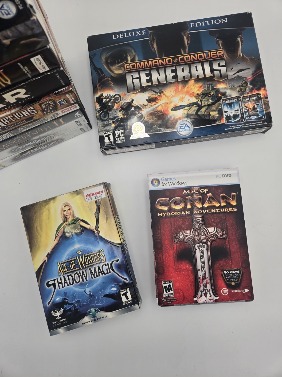 PC BIG BOX LOT Of 16 / NICE Collection Popular Titles.. Sealed & Used