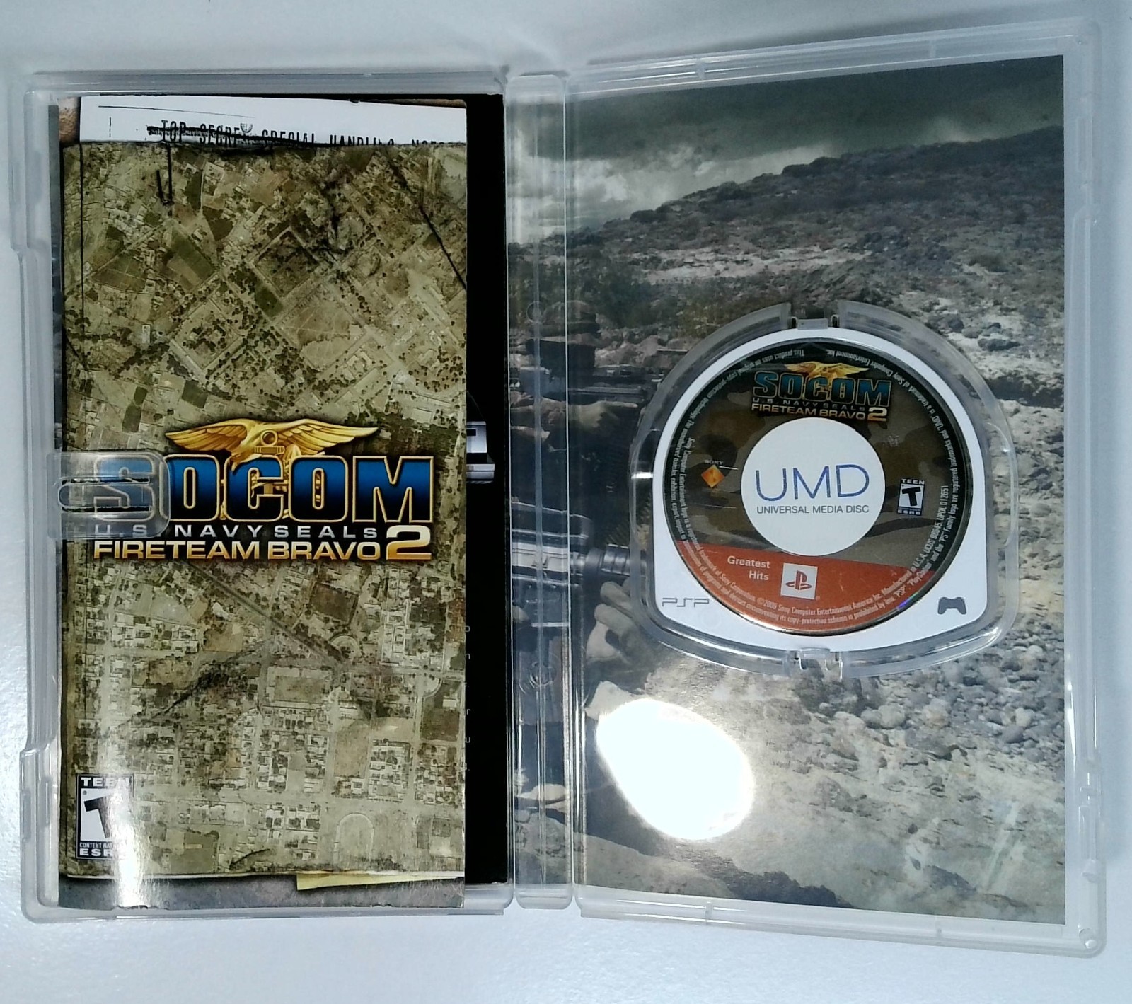 SOCOM U.S. Navy Seals: Fireteam Bravo 2 (PlayStation Portable, PSP) CIB Preowned