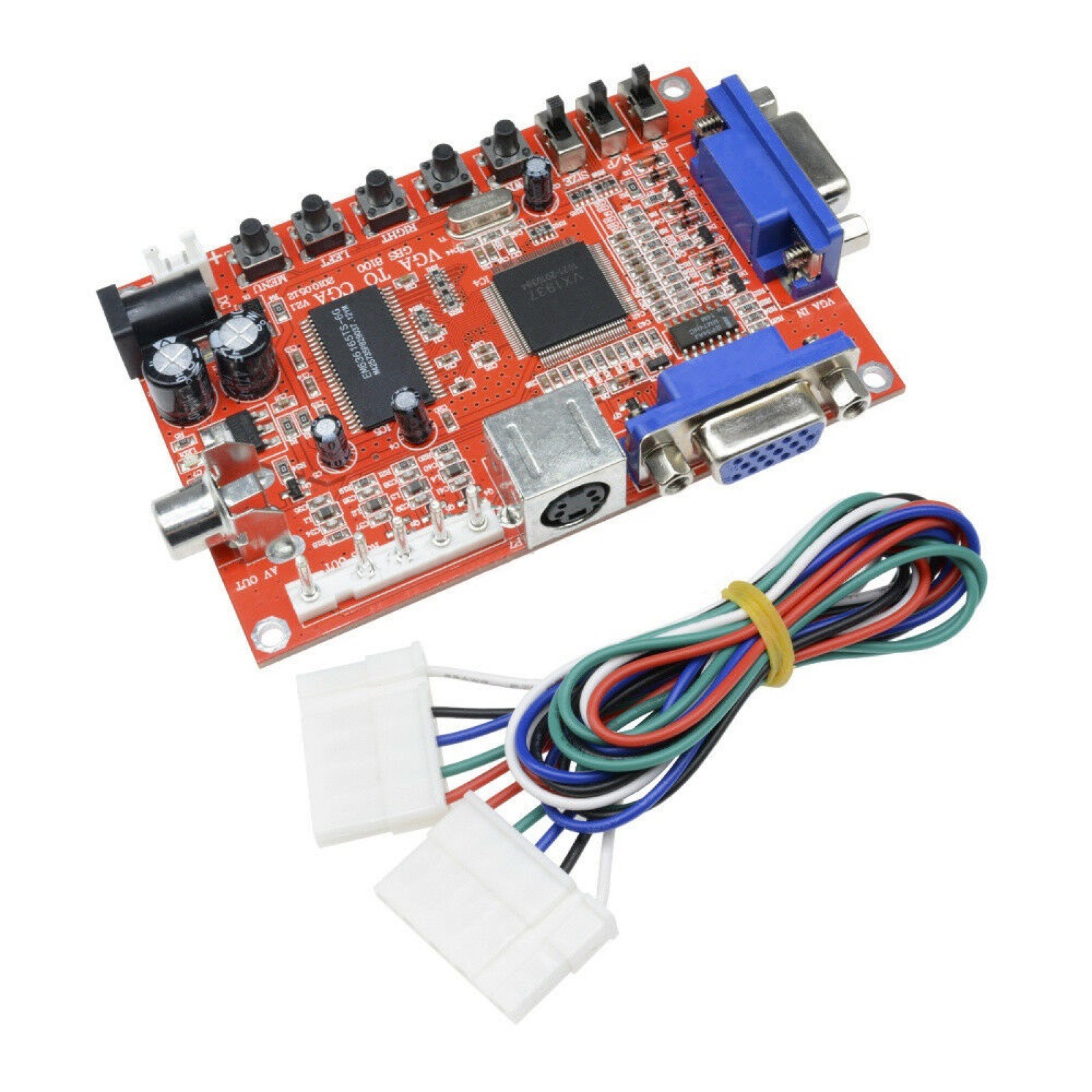 Arcade Game VGA to CGA RGBS/CVBS/S-VIDEO Video Output Converter Board GBS-8100 b