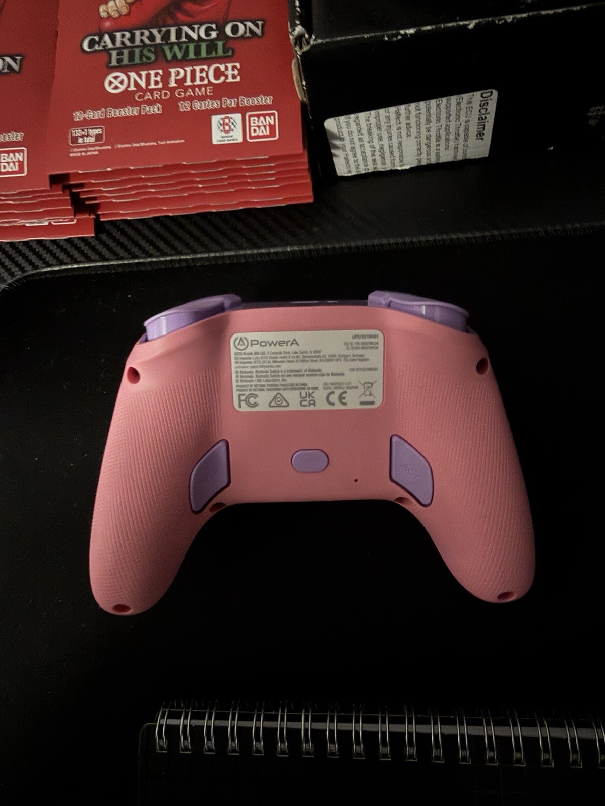 PowerA Kirby Wireless Video Game Controller Pink/Purple Plastic Material